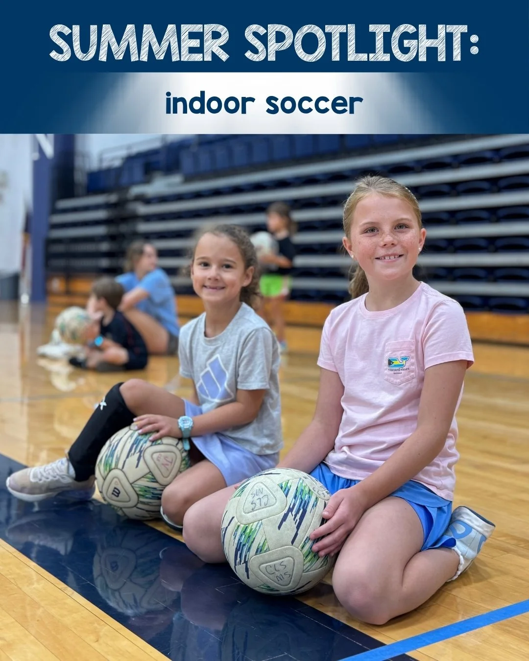 Dribbling, passing, and trapping, OH MY! Our indoor soccer camp is tons of fun. ⚽💙🏅

#charlottelatinschool #CAMPUP #latincampstaughtme #latincamps #happycamper
