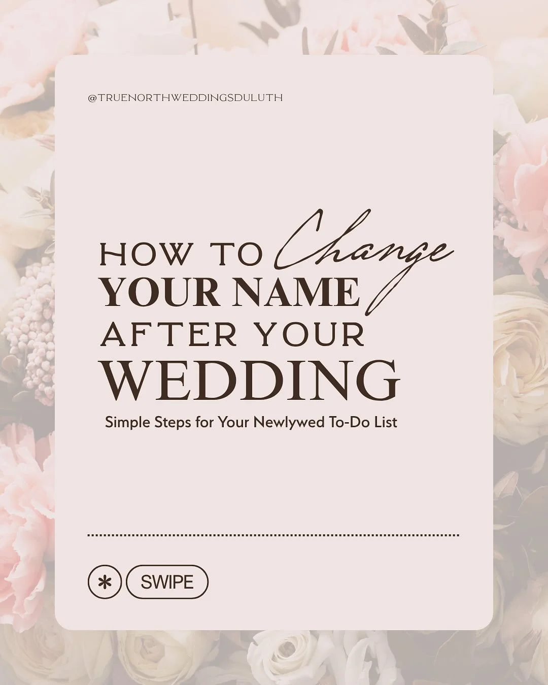 Changing your name after the wedding can feel confusing&mdash;but it doesn&rsquo;t have to be. Think of it as one more round of planning, with a much shorter guest list.

It all starts with your marriage certificate. Once your officiant files it with