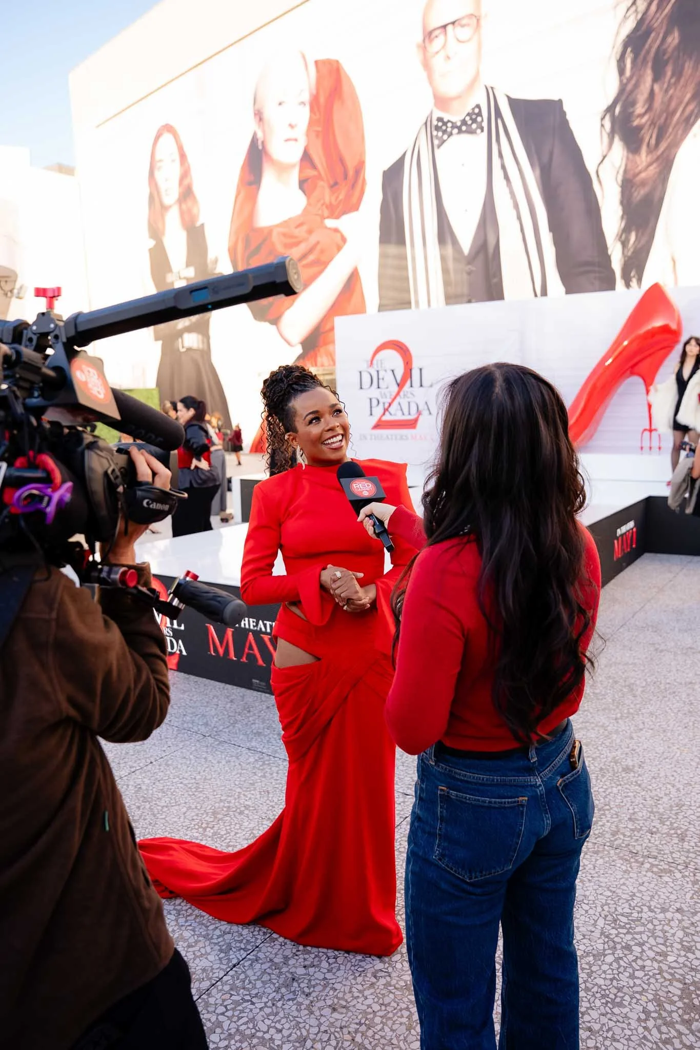 LA Videography photographing the influencer screening in los angeles of devil wears prada 2