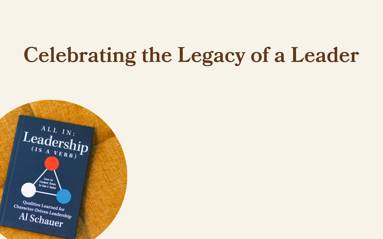 Celebrating the Legacy of a Leader 