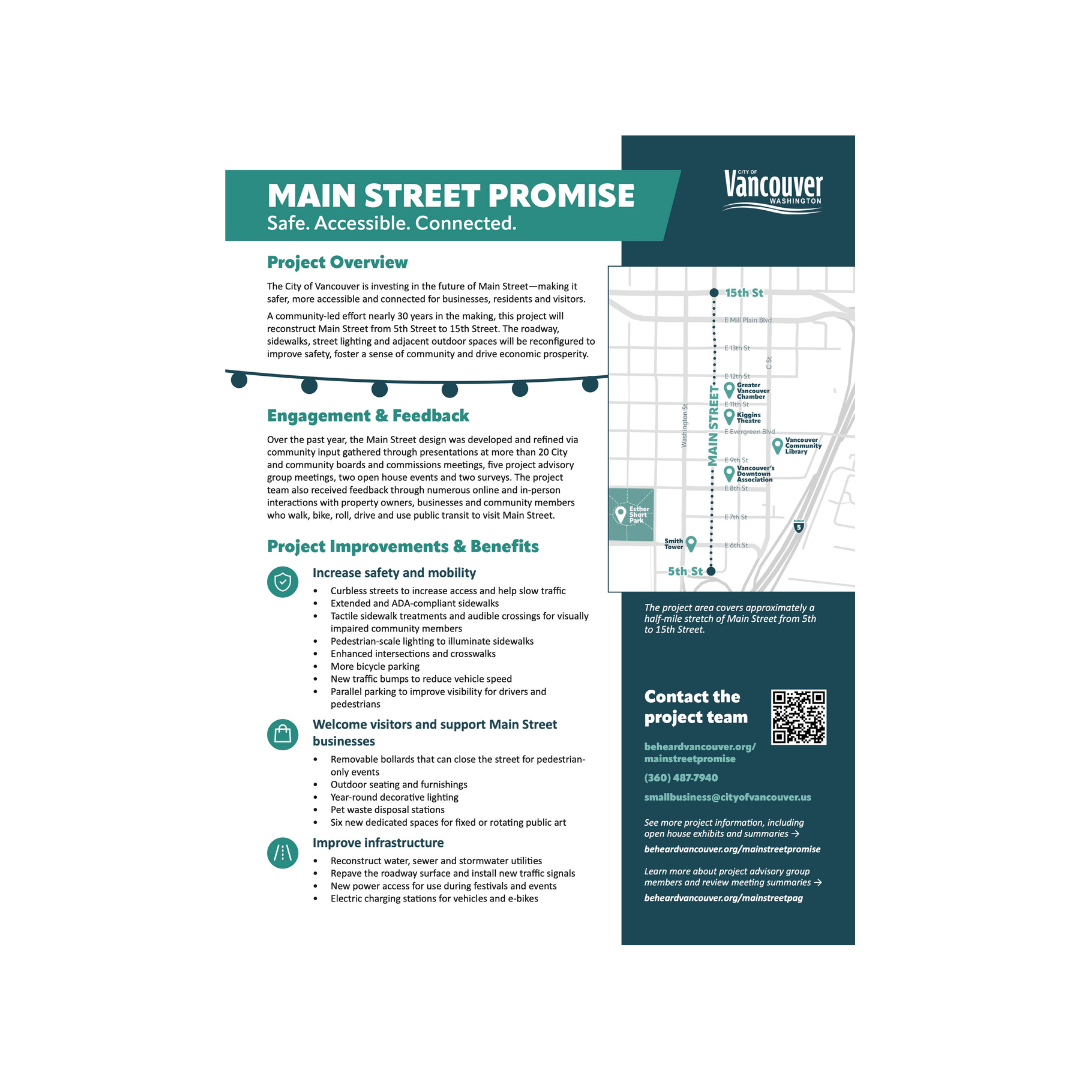 A factsheet is shown with a map and content