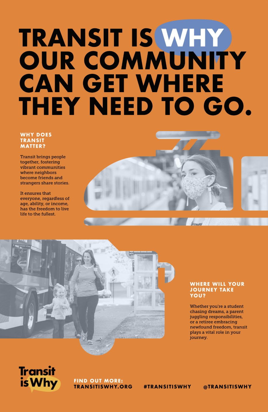 Marketing poster showing community 