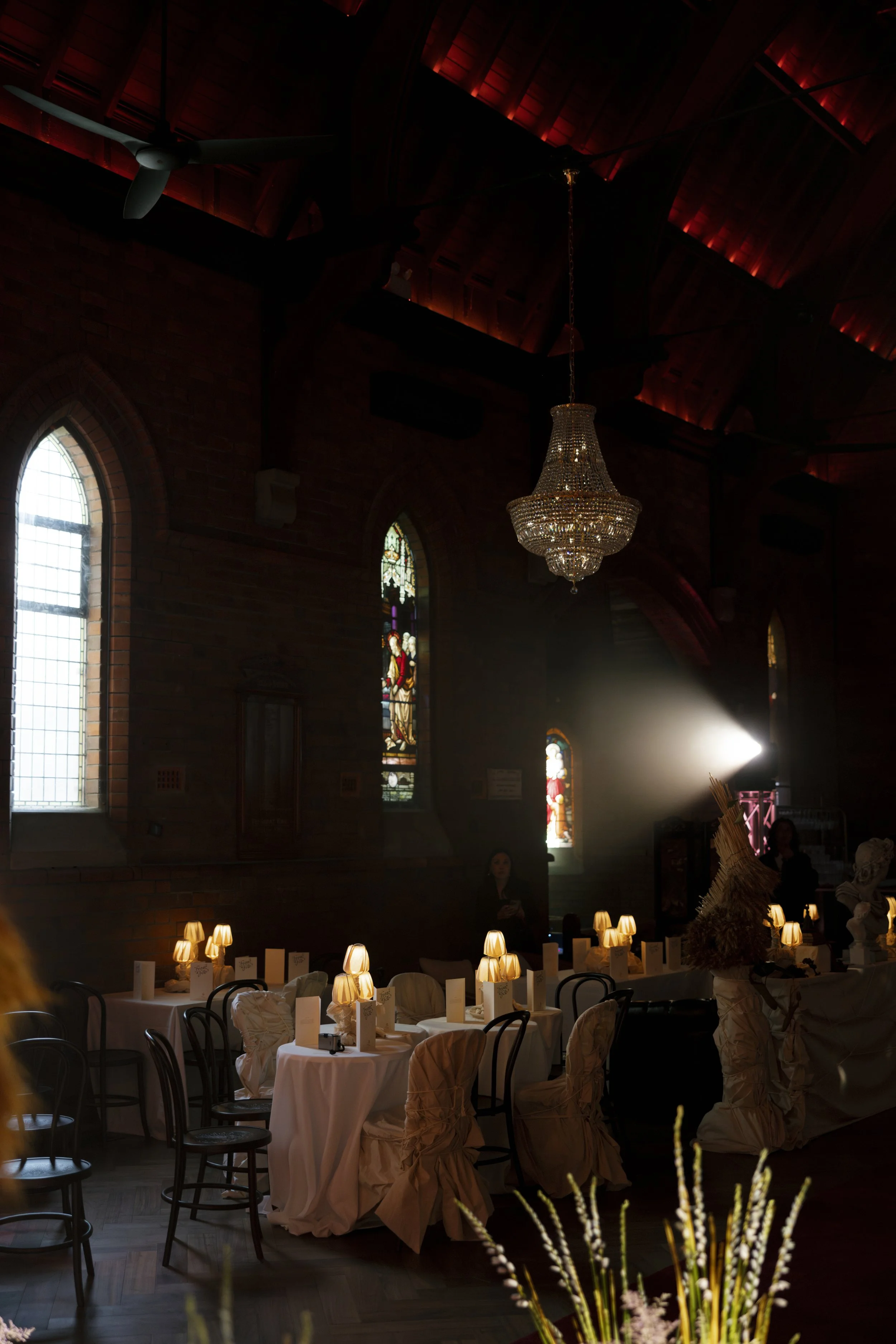 Wedding reception styling by Fola at Ravella Newcastle, featured in Vogue Australia