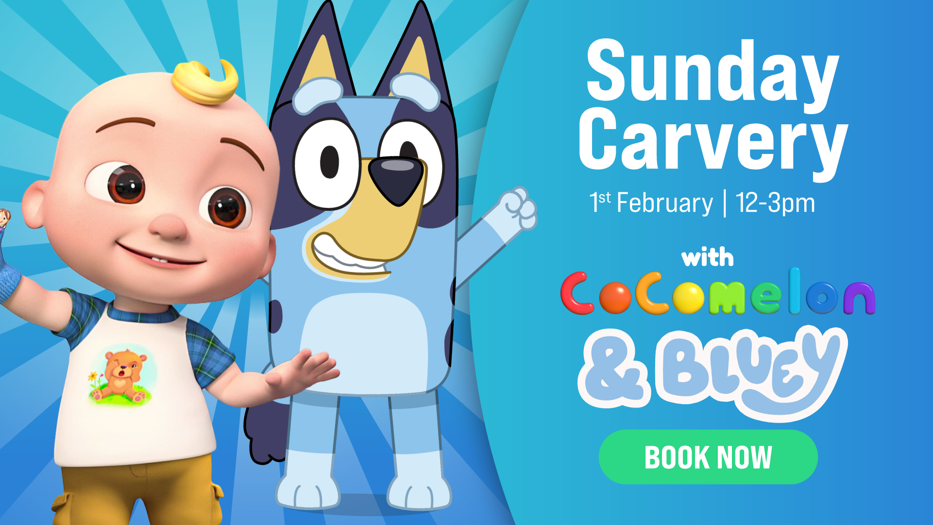 Character Carvery [Bluey &amp; Cocomelon)