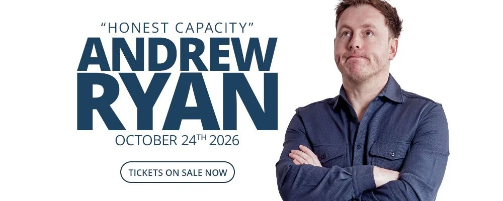 Andrew Ryan Honest Capacity tour promotional banner happening October 24th 2026