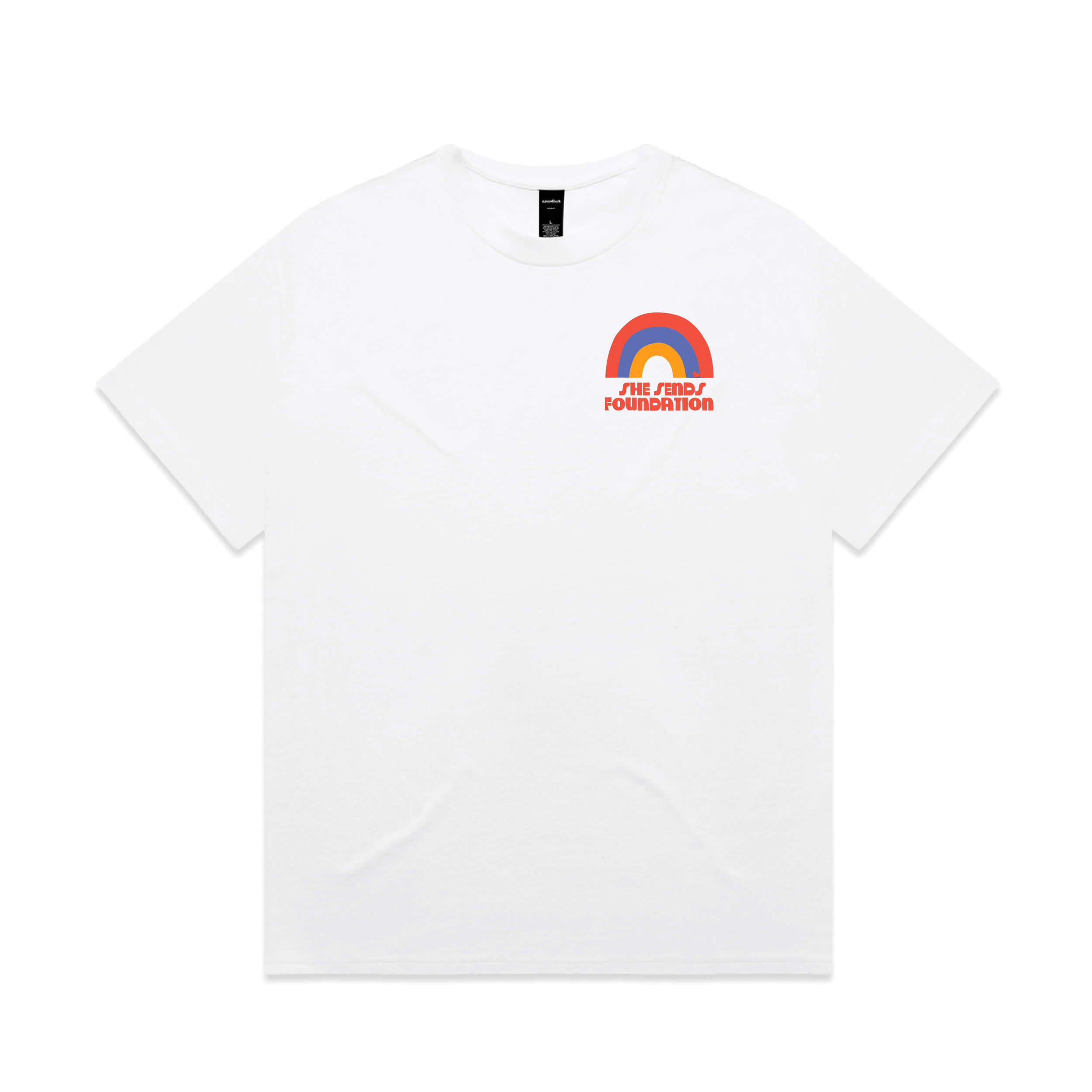 rainbow tee white mens front.png