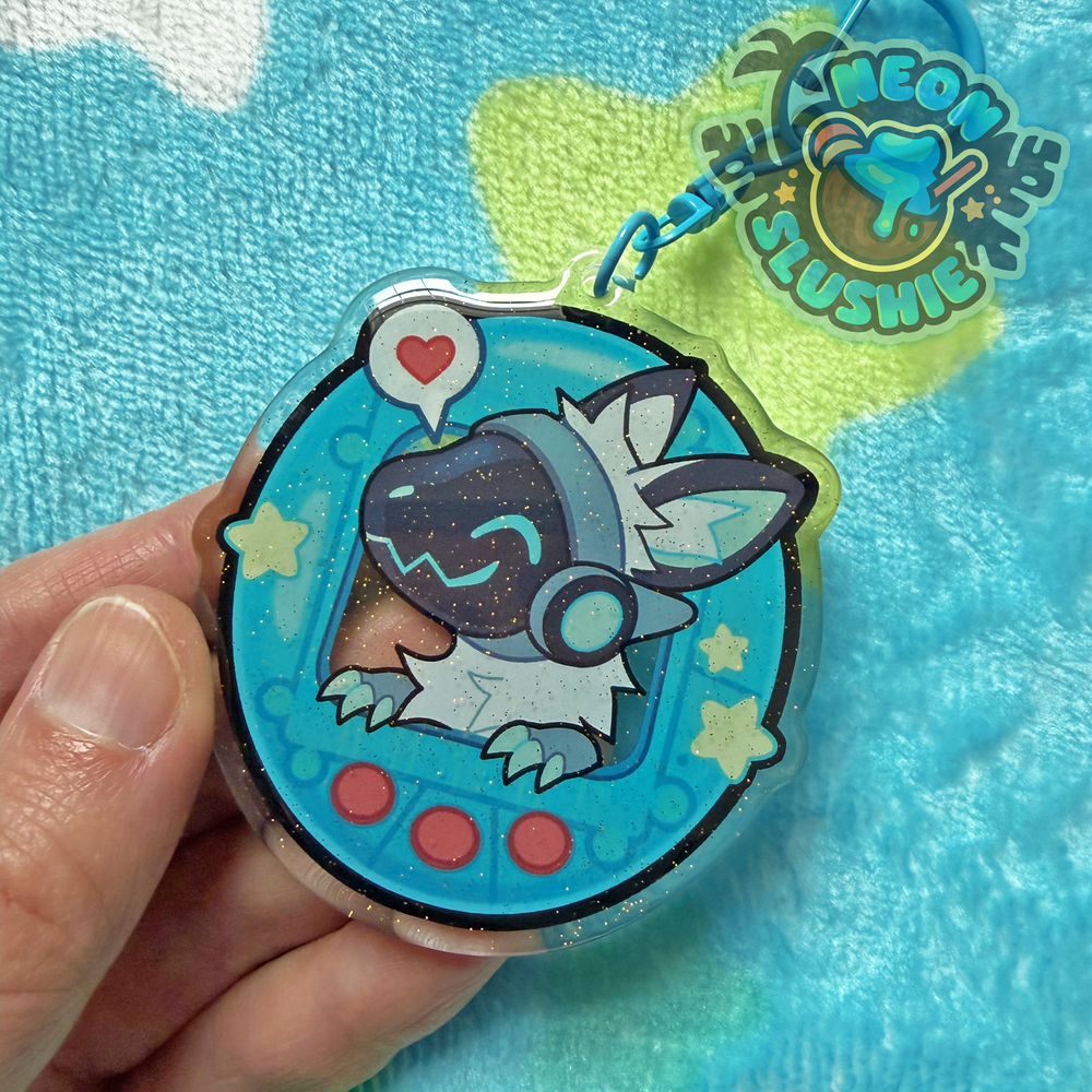 Virtual Pet - Protogen Keychain — neonslushie
