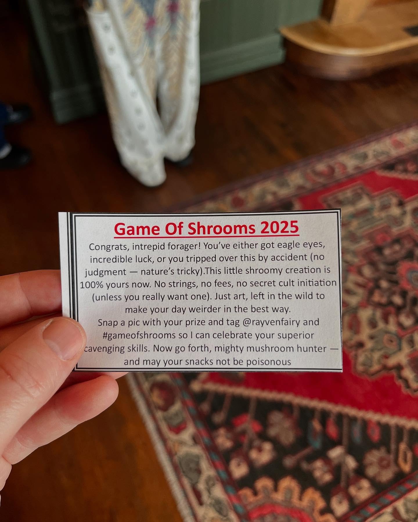 We love a scavenger hunt! Clues are located @rayvenfairy on Instagram. There may or may not be a prize in the shop somewhere! If you find it, please tag us and @rayvenfairy and let us share your delight! Happy Hunting!