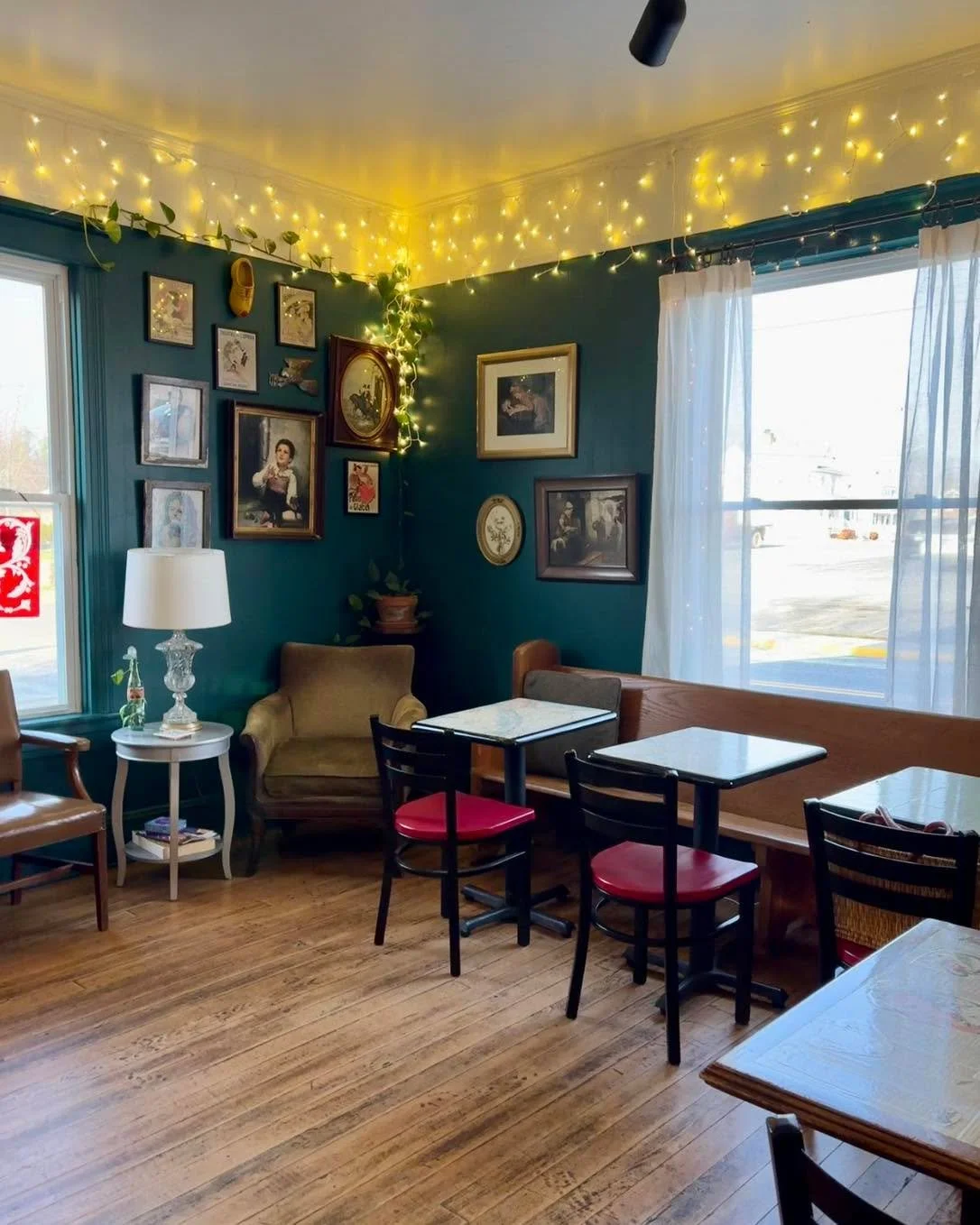 The cafe is glowing even brighter these days! Come spend this unnecessarily chilly Tuesday with us!