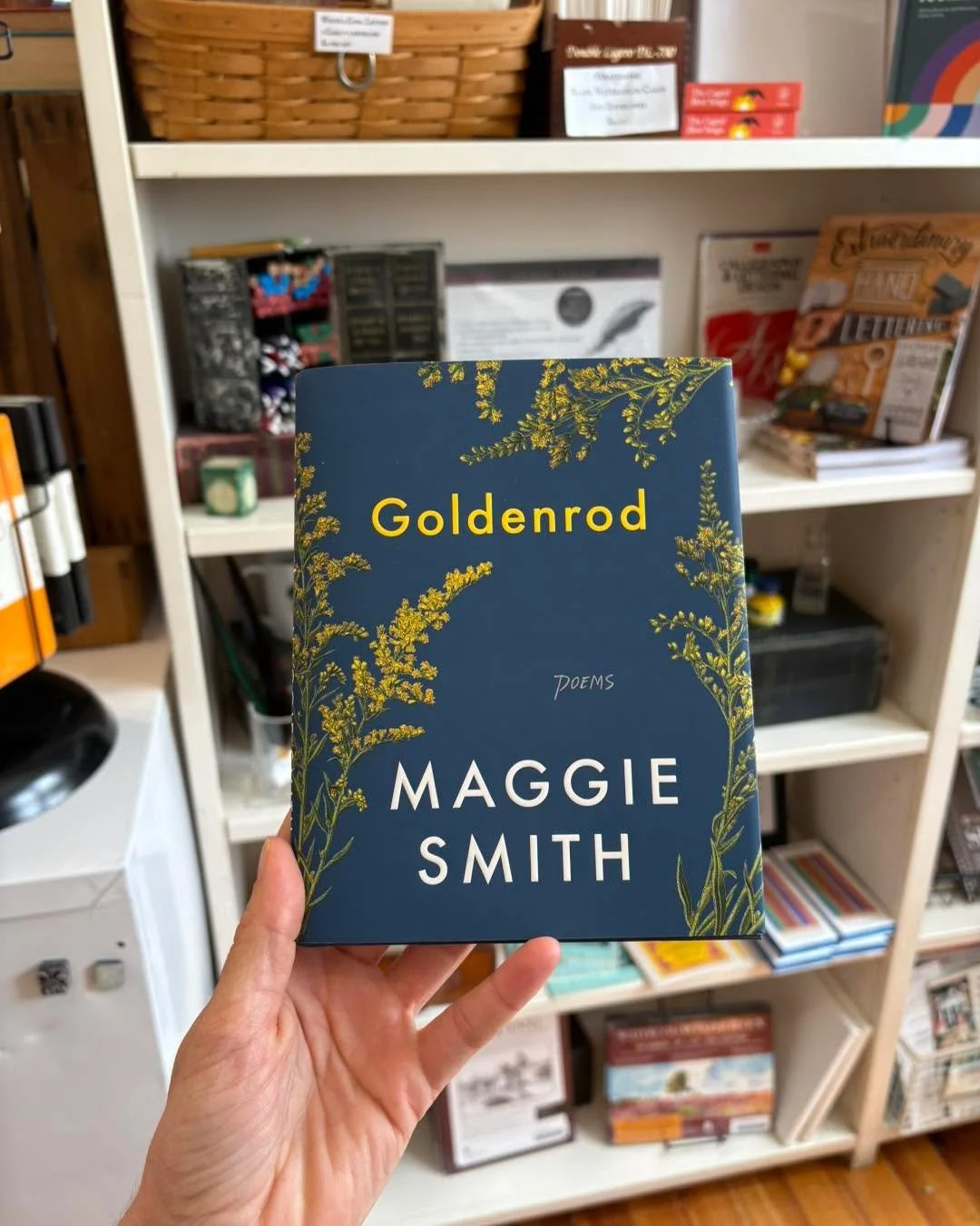 Poetry Month feature! 

Goldenrod by Maggie Smith 

&ldquo;Instead of trying to figure out "how the world works" Smith's poems ask that we turn to smaller objects instead. Look at a stone, for instance. "Anything the stone knows, / it 