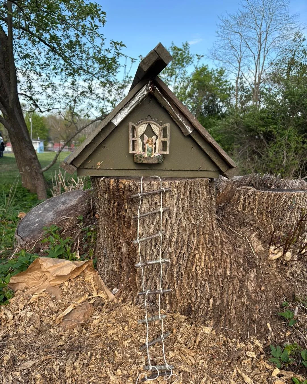 We&rsquo;ve been taking advantage of this lovely weather by tending to our outdoor space! Our very own Lisal is building a fairy village in the side yard. ✨🧚🏼&zwj;♀️ We have visions of wildflowers and butterflies! Can you picture it?