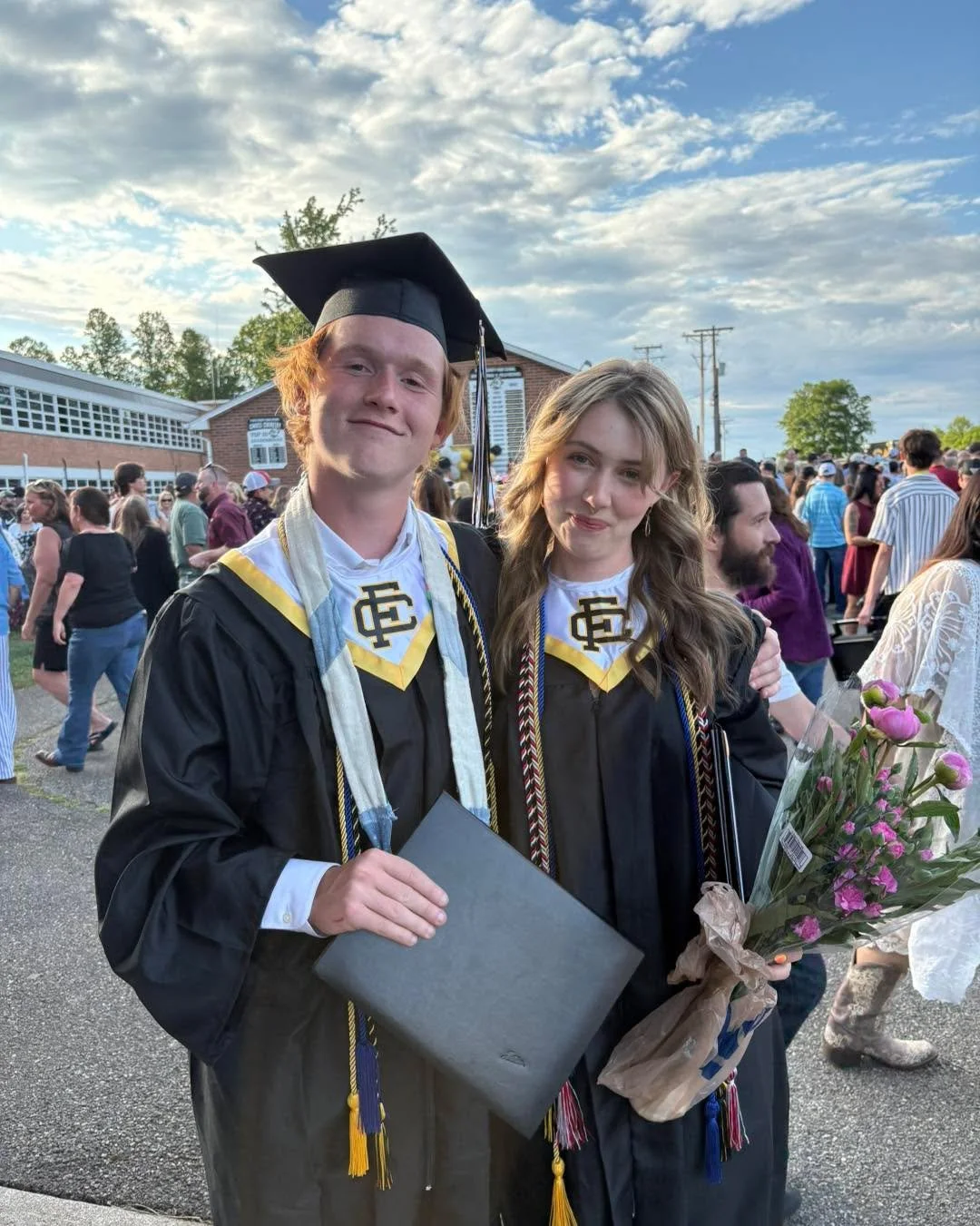 Two of our Book House family graduated from Floyd High School today! They have worked tirelessly making coffee, shelving books, and just being awesome employees and humans. They are headed off to Virginia Tech in the fall to study Wildlife Conservati