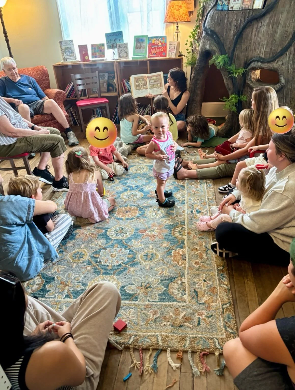Join us for storytime Tuesdays! Every Tuesday at 10:30 in the tree room we have story time. Come a little early and grab a drink from the cafe and make yourselves at home!