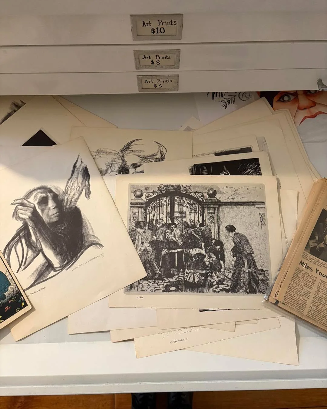 Does anyone else love digging through the flat files to get the creative juices flowing? Yes, you do need to refresh the wall art in your dining room! 😉

Craft Club starts this Thursday afternoon! Join us at 3:30pm for bookmark making. Grab your fav