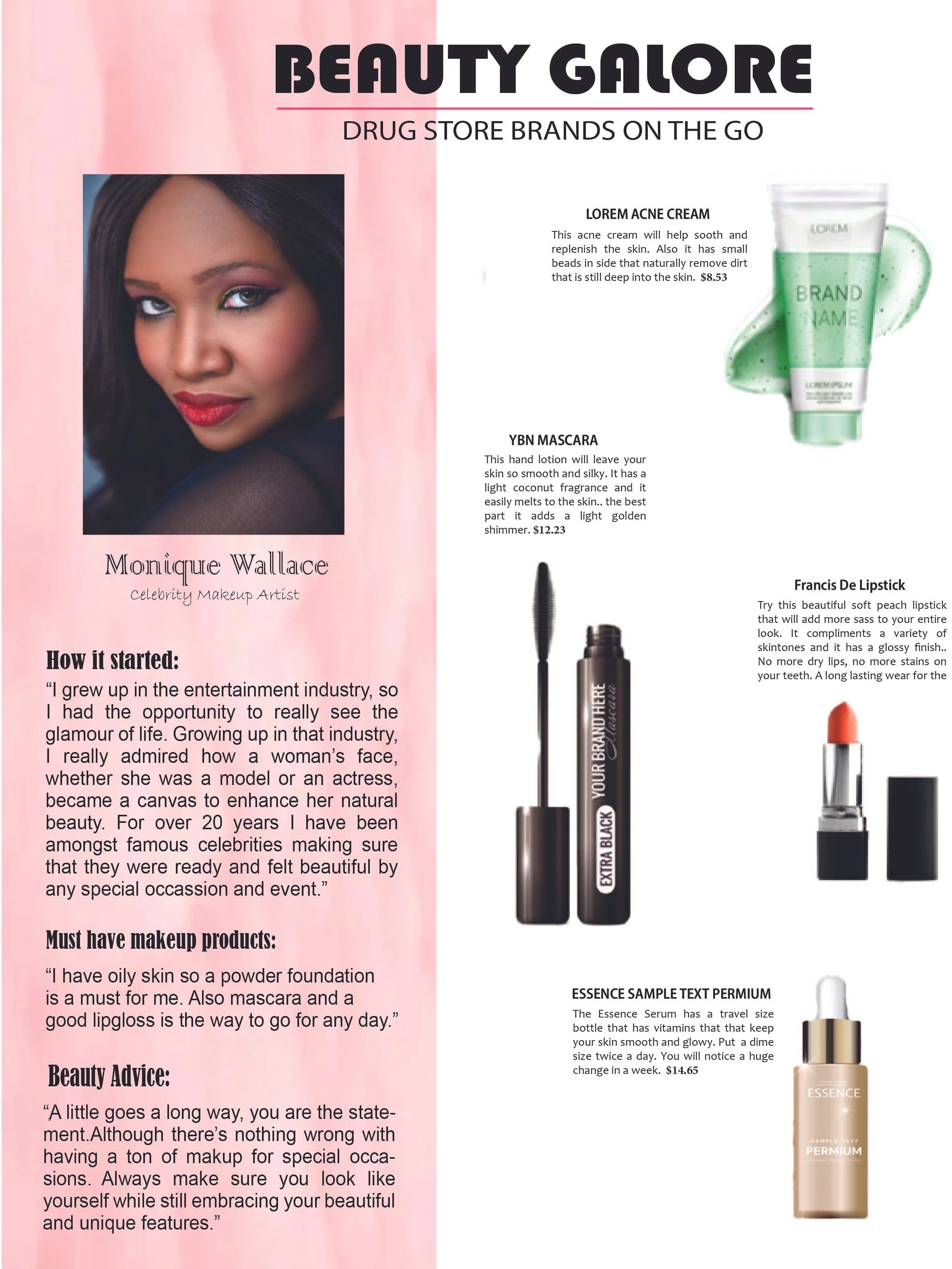 Monique Wallace-Celebrity Makeup Artist