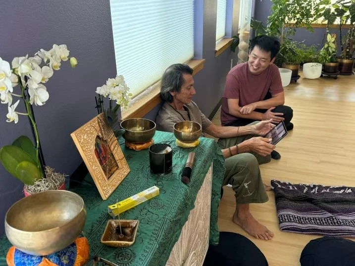 David of ROMA Thai Yoga and I