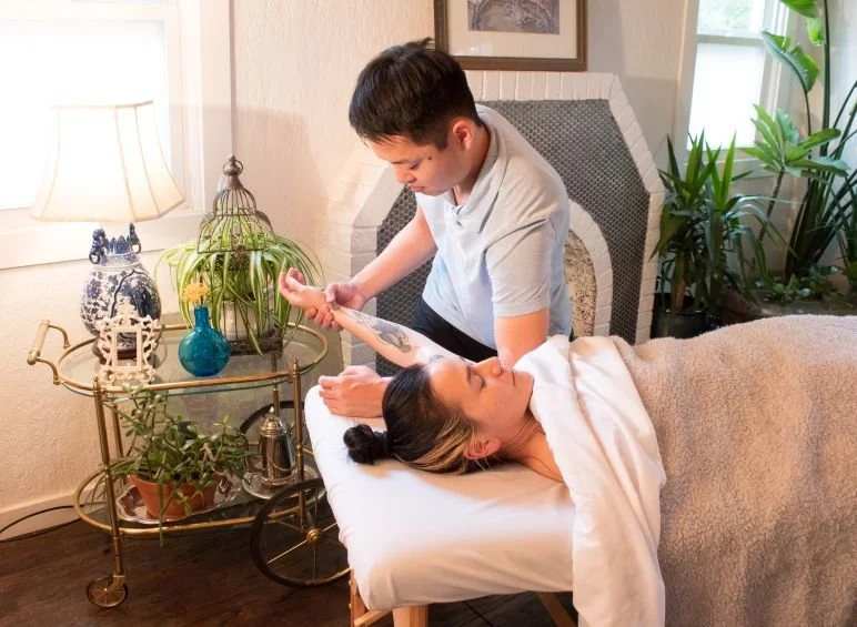 Massage Stroke Arm to Chest