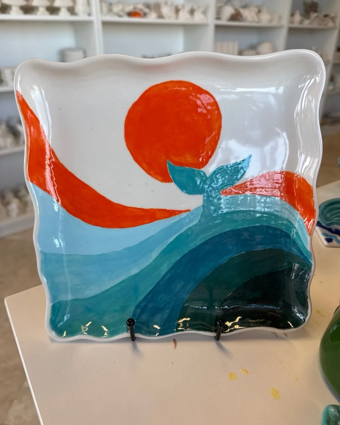 Whale 🐳 hello there! #ami #painting #ceramics