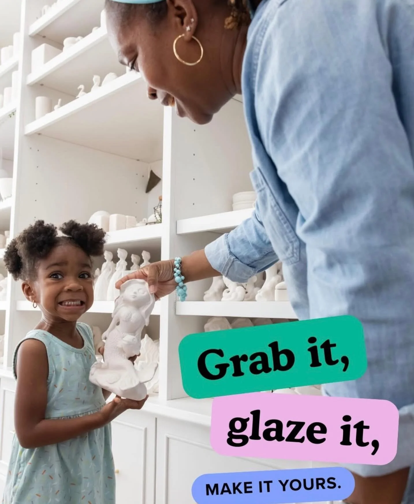 All fun, no experience needed! #fun #pottery #paint #familytime #experience