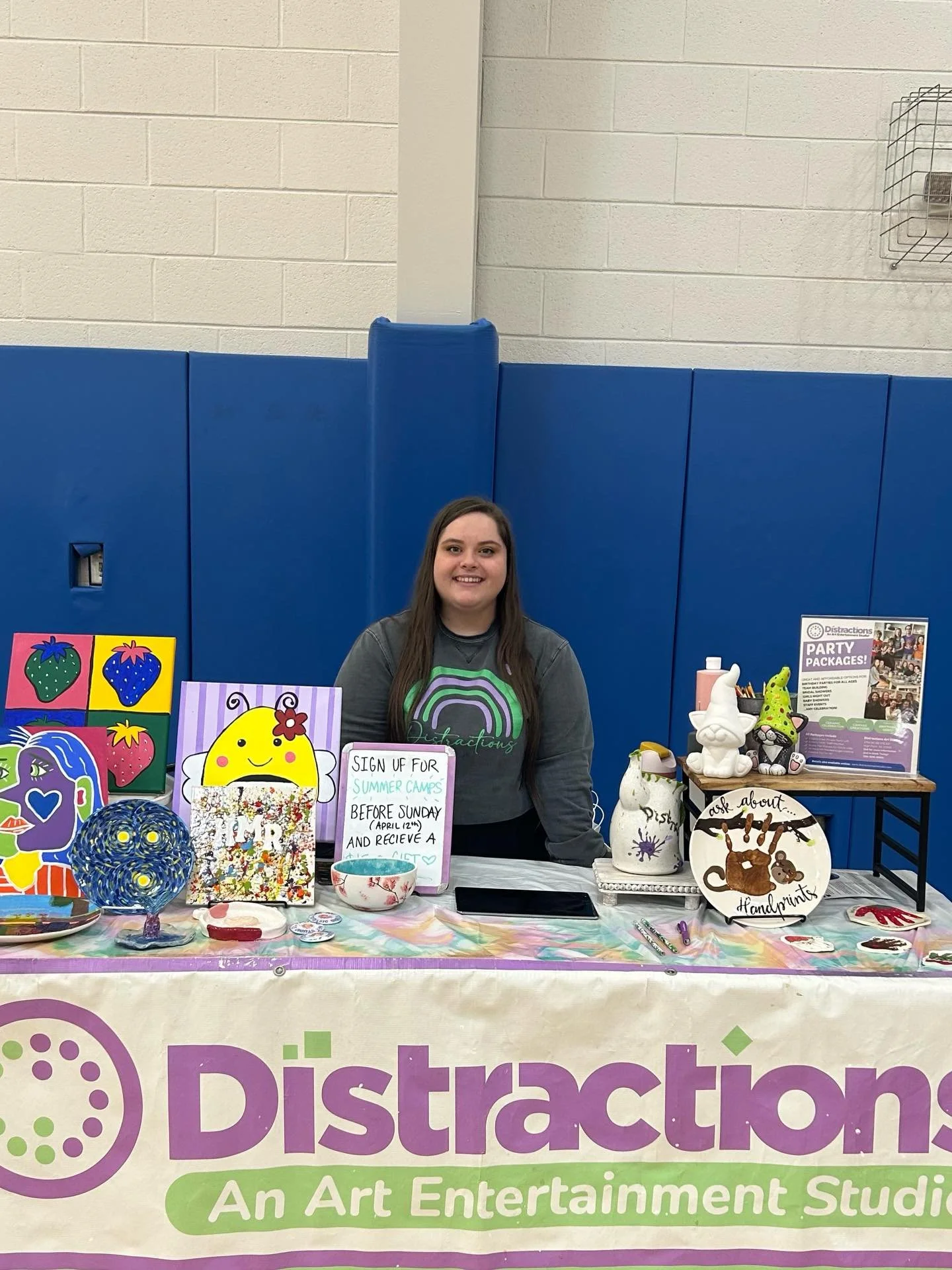 Hailey represented the studio at the Spring into Summer Resource Fair! We are so happy to see faces and warmer weather.

Speaking of summer and seeing faces, have you signed up for our summer camps yet? Spots are limited and filling up quickly!