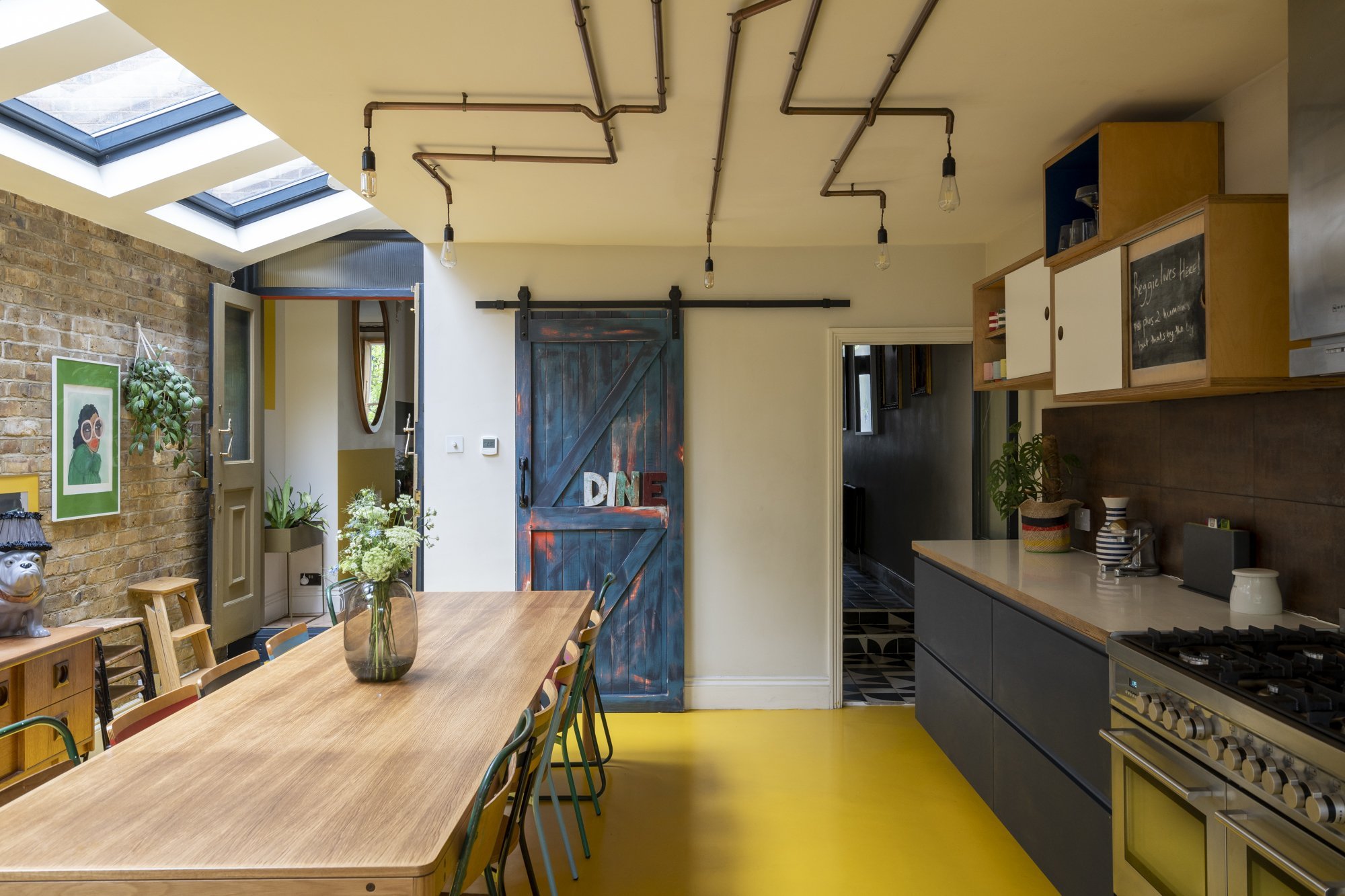 For continual sunshine whatever the weather, go for a big juicy yellow floor.