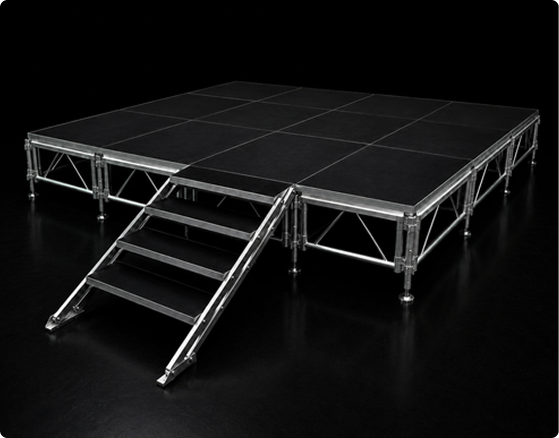 Portable stage with steps