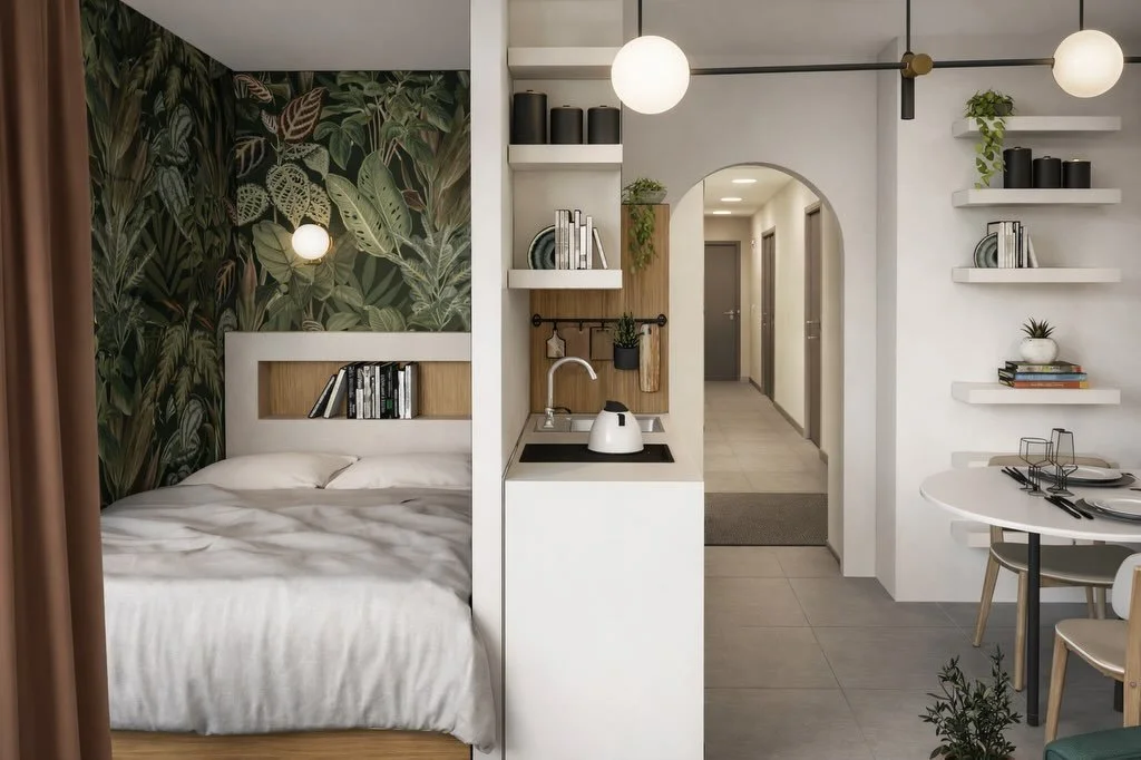 Apprendre &agrave; se servir de l&rsquo;IA pour faire des rendus r&eacute;alistes tr&egrave;s rapidement &agrave; partir de mes conceptions 3D. 🎓👩🏻&zwj;💻 (swipez pour comparer 😉).