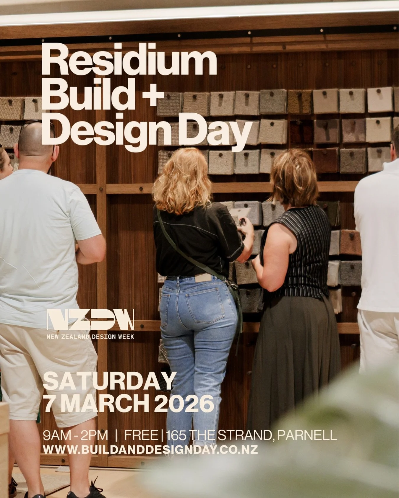 Tomorrow is Residium Build + Design Day in partnership with @nzdesignweek! 

From 9am &ndash; 2pm, wander through showrooms, meet product experts, explore pop-ups, and gather ideas for your renovation or new build. Drop-in and make the most important