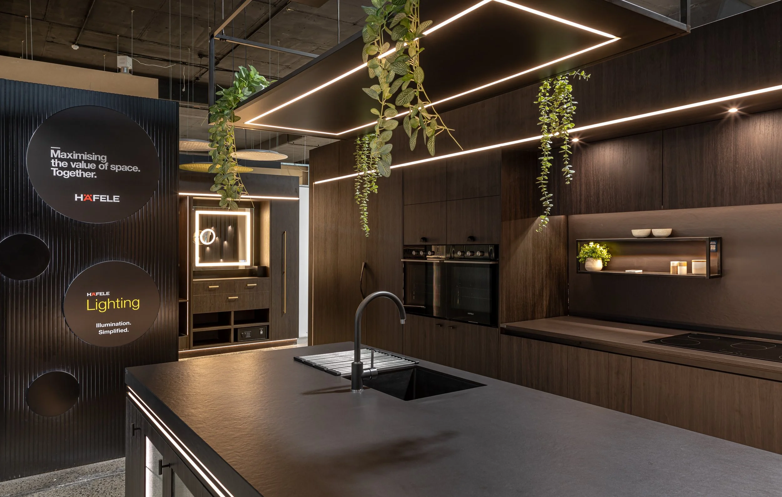 Showrooms 201 + 202: Häfele and Kesseböhmer