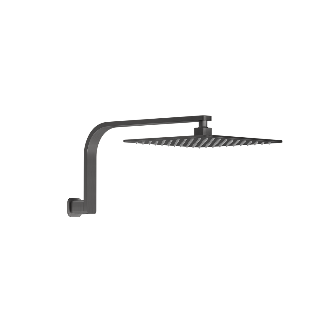 Nesso Shower Arm &amp; Head Set - Brushed Gunmetal