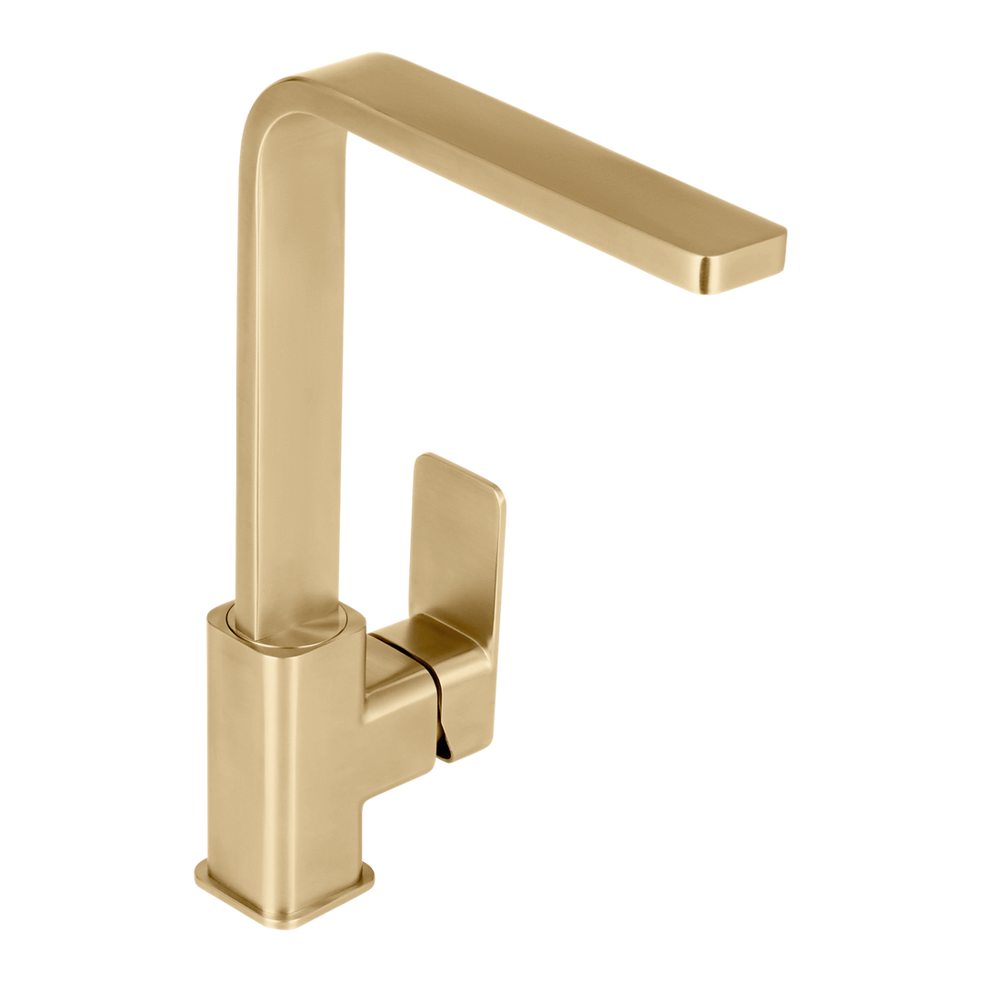 Nesso Kitchen Mixer - Brushed Brass
