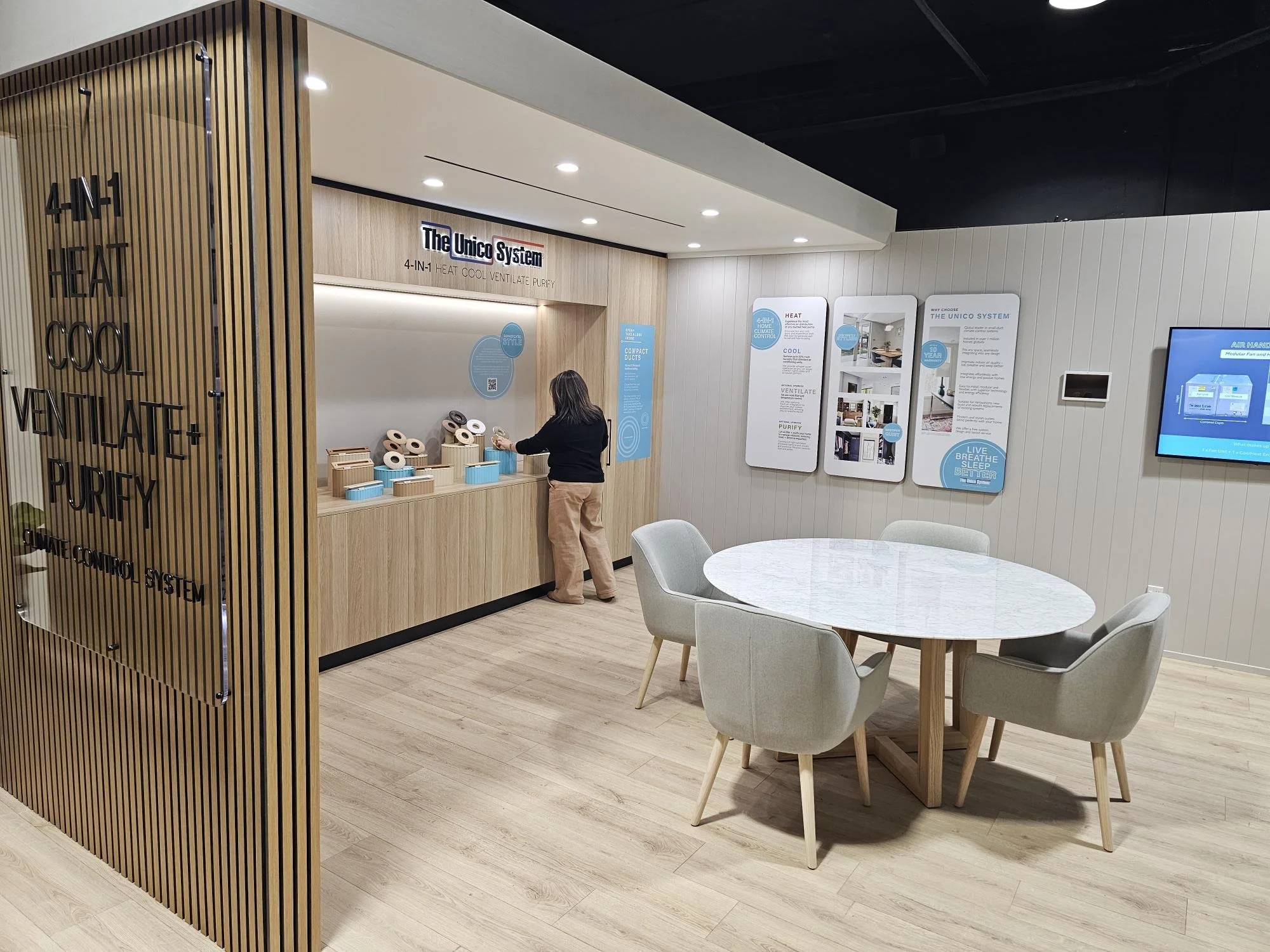 The Unico System showroom