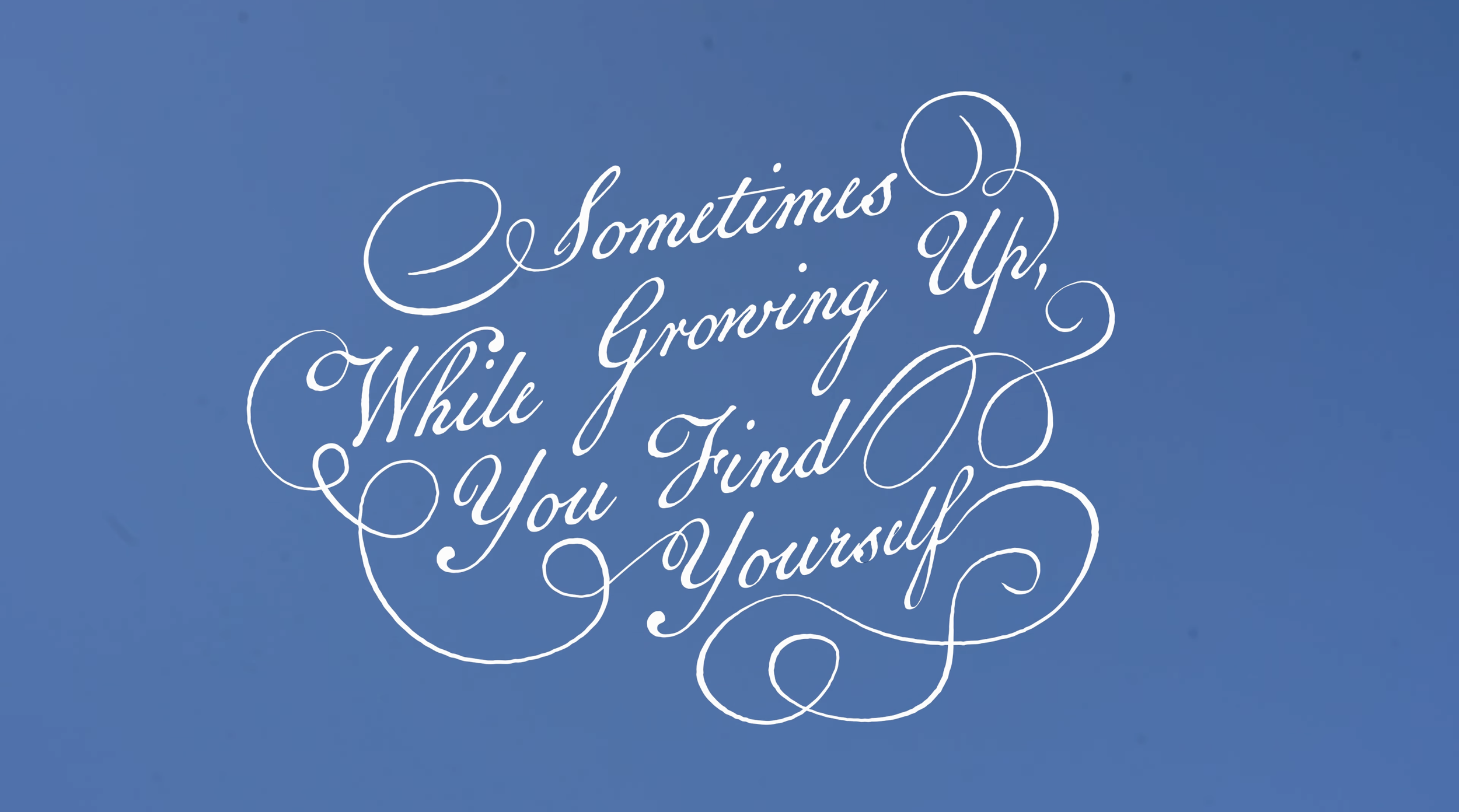  Still from "Sometimes While Growing Up, You Find Yourself" Documentary 