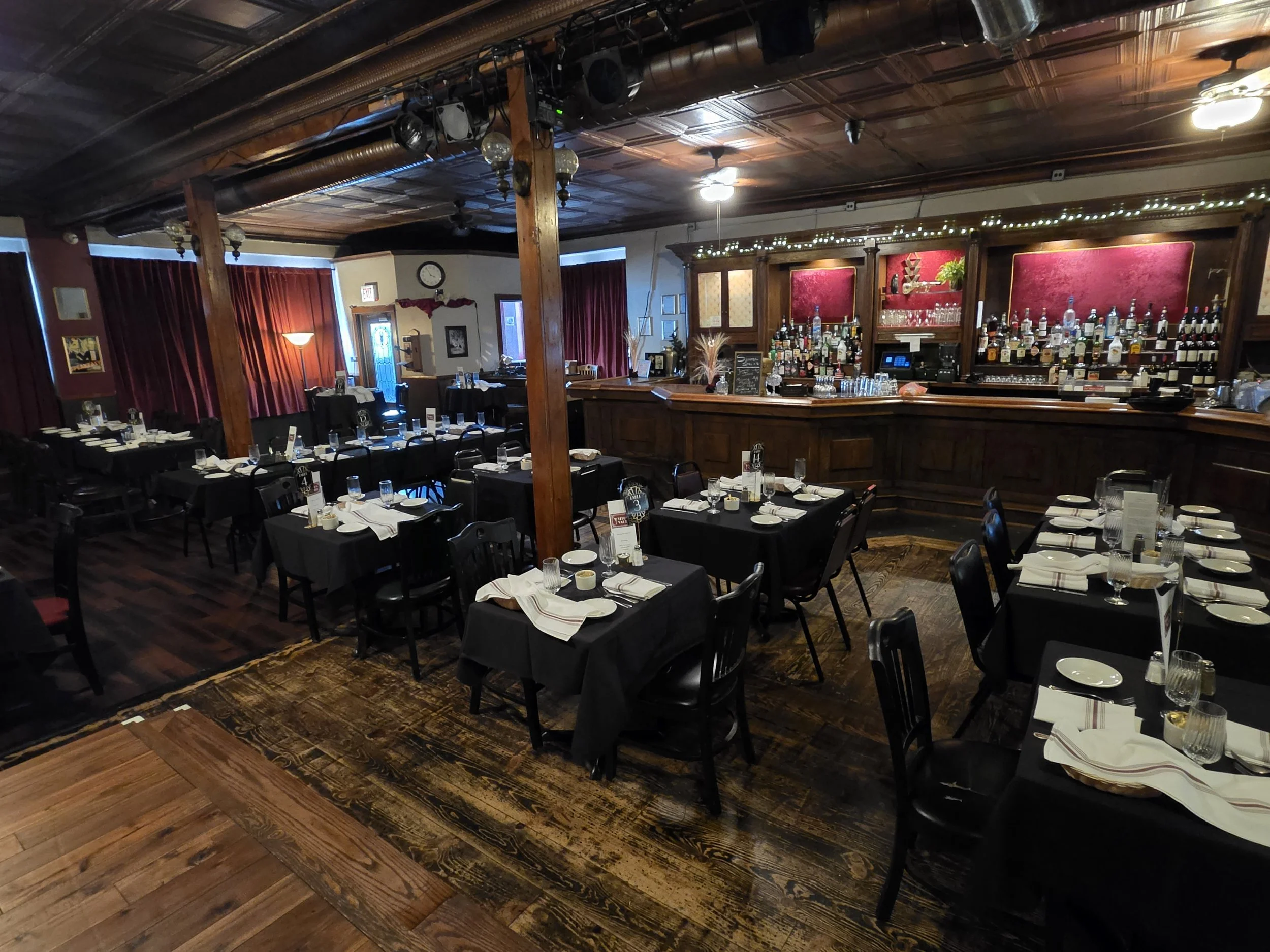 The dining room, from the stage