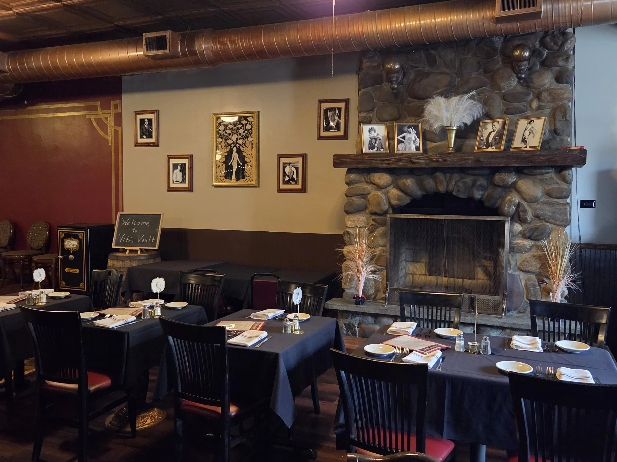 Vito's fireplace