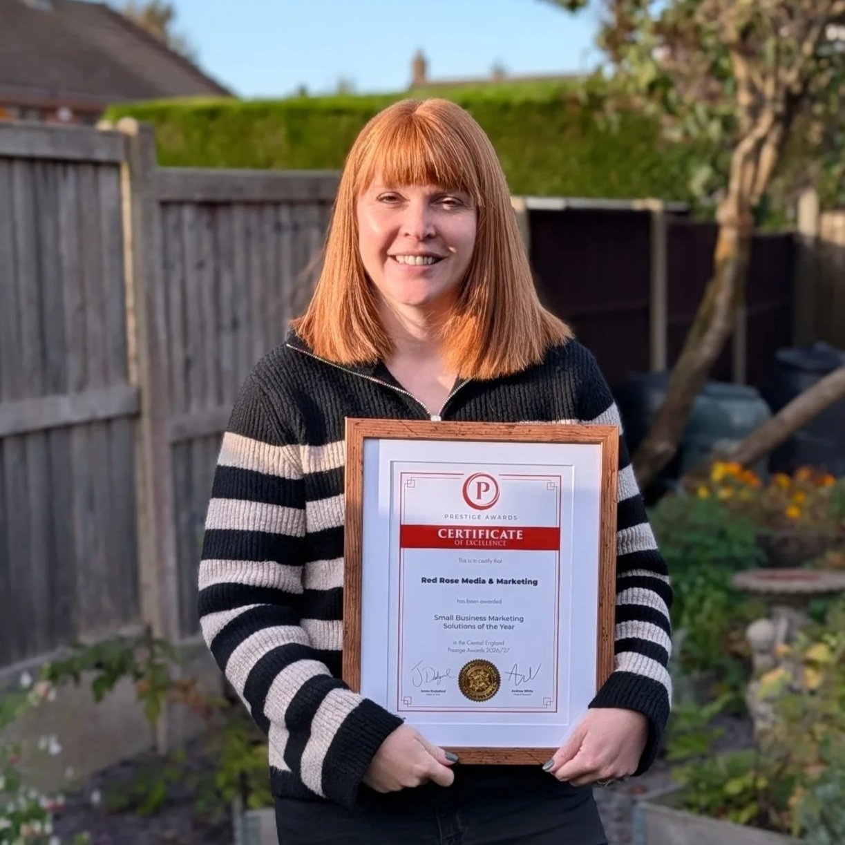 We’ve won a Central England Prestige Award