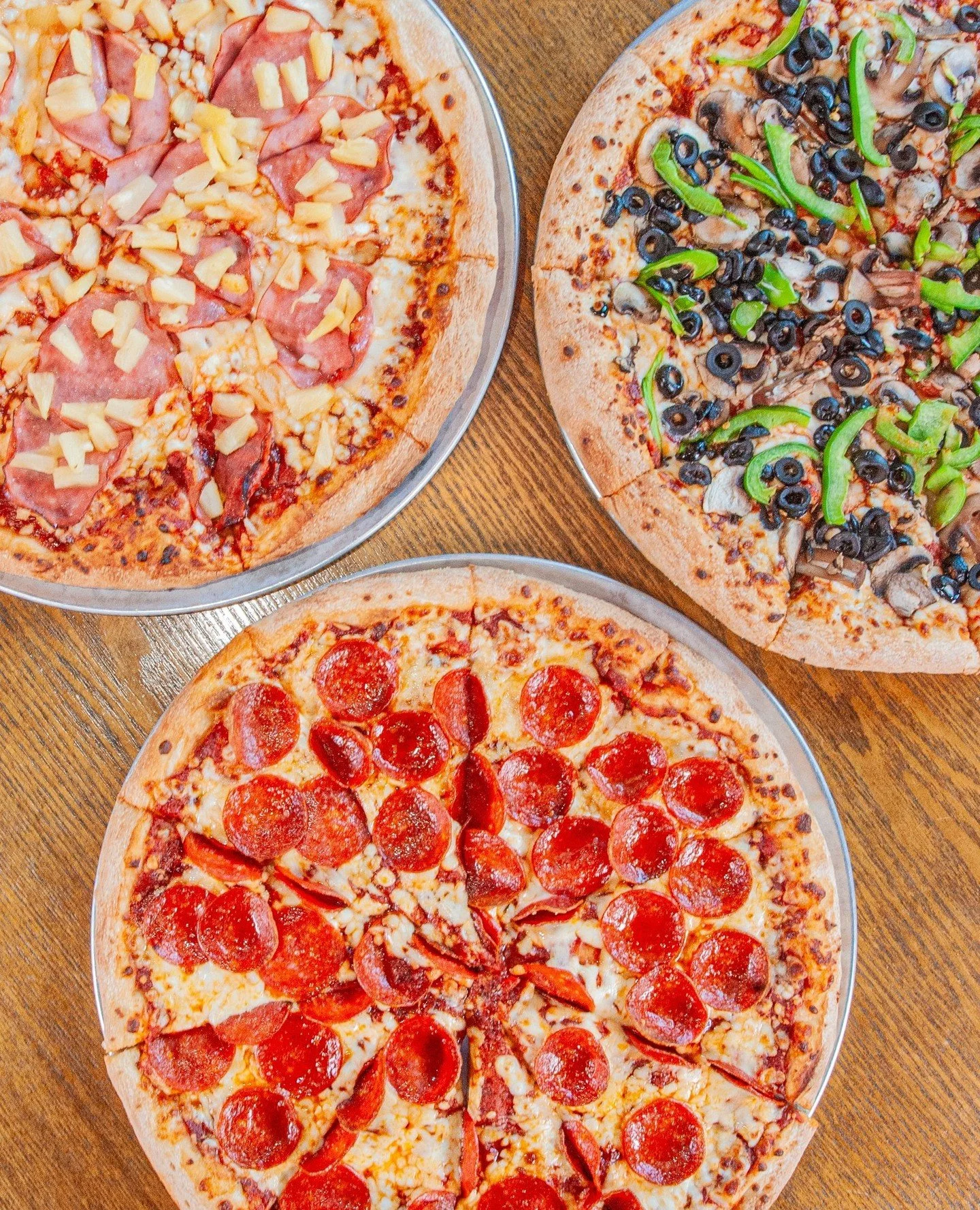 Our 1-2-3 deal is only around for a little while longer, so come grab it while you can! ⁠
⁠
Large 1-topping pizza $17⁠
Large 2-topping pizza $19⁠
Large 3-topping pizza $21⁠
⁠
Available in person or online 🍕