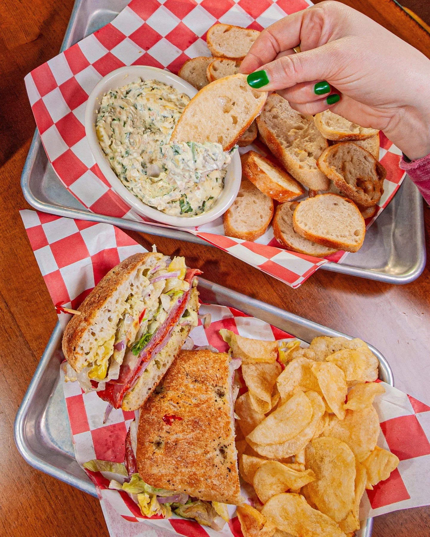 For a limited time, we're offering half off of an appetizer (excluding wings) with the purchase of any of our sandwiches! See you for lunch!