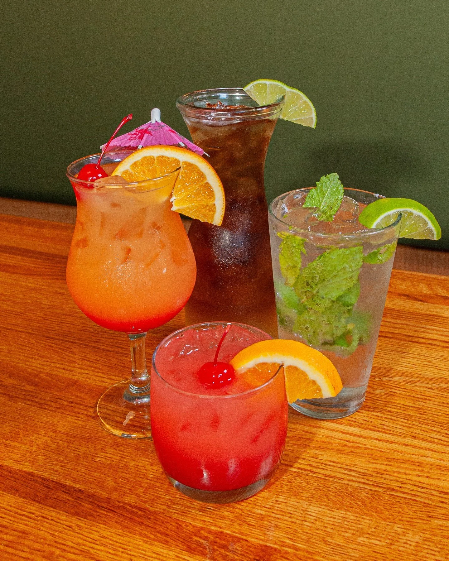Sunny Sips are at BCP Lacey and they pair perfectly with this amazing weather! Finally! 🌞⁠
⁠
🍹 Barbados Punch &mdash; Light rum, pineapple juice and orange juice, with a splash of grenadine and a float of Myers&rsquo;s dark rum. Garnished with an u