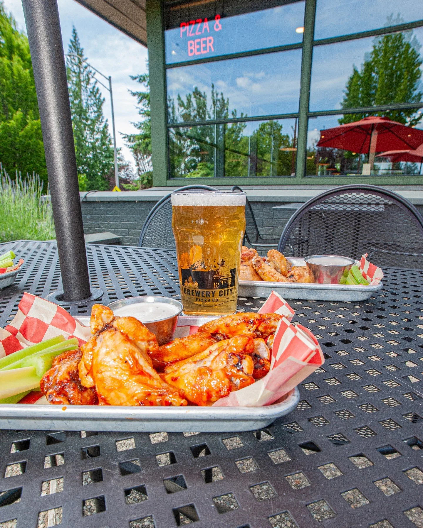 Yessss, patio season, yes! ⁠
⁠
Join us at our West Olympia and Lacey locations for foodie and drink hangs on the patio! 🌞🍻🍕🍗🍹🥗