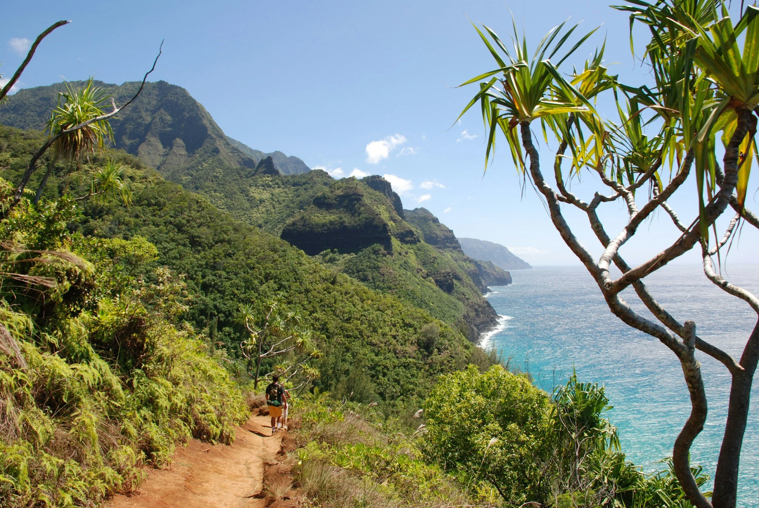 Napali Coast Hiking Trail on Kauai