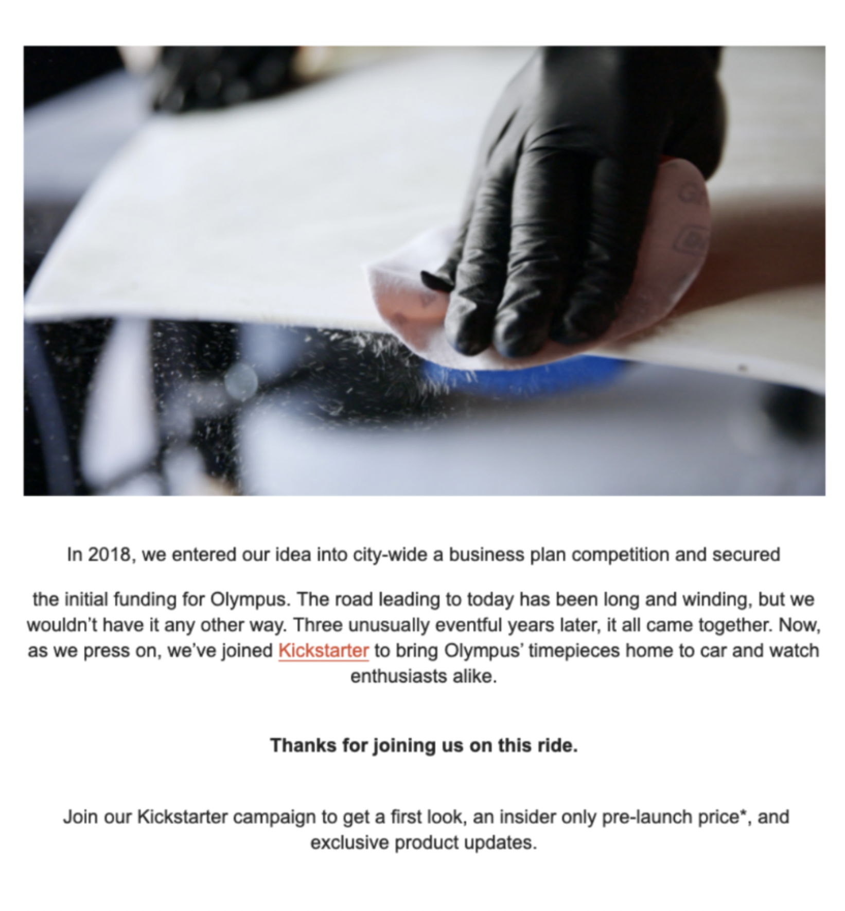 Newsletter snippet with a gloved hand wiping down a table.png