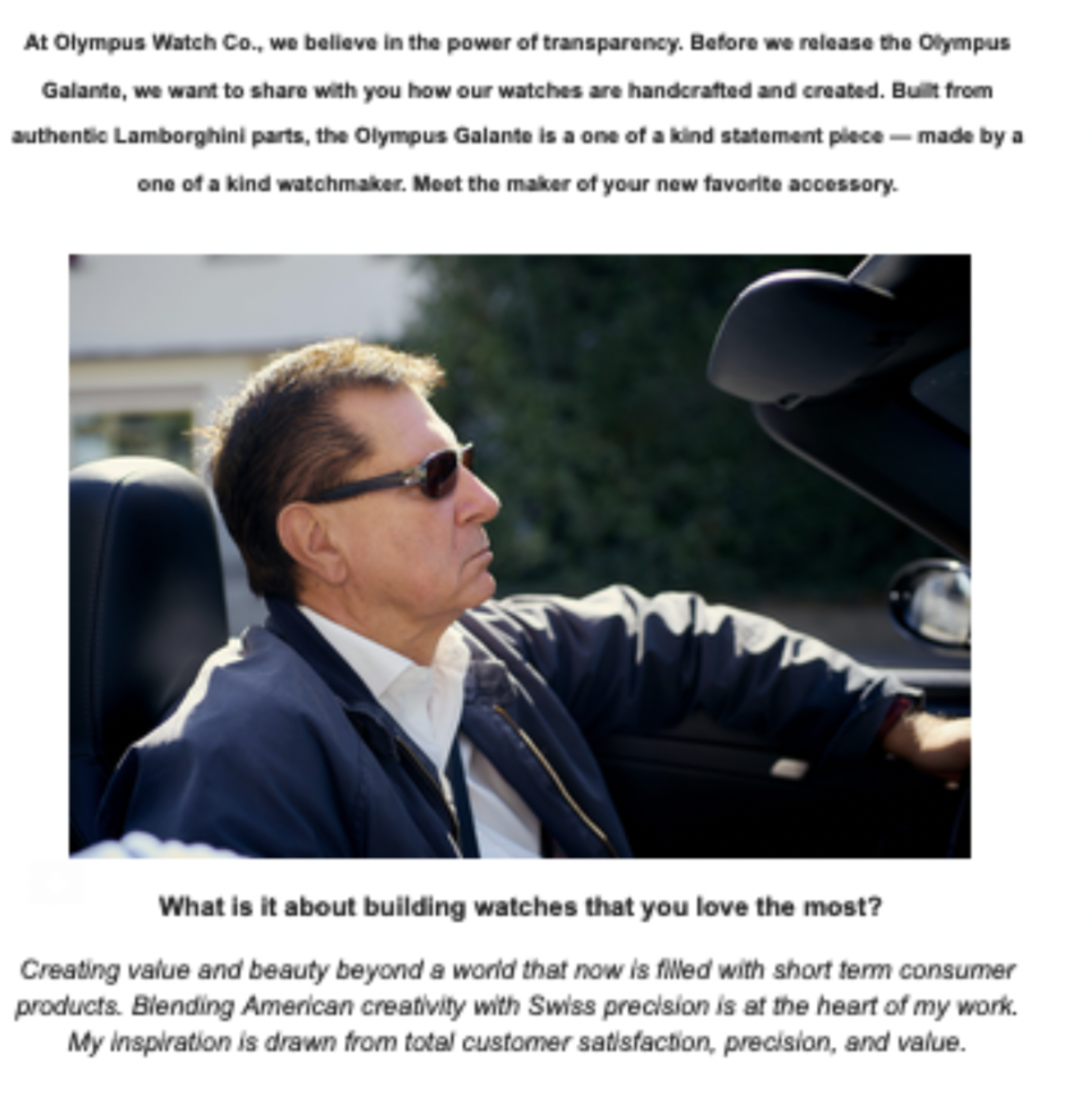 Newsletter snippet with a man wearing sunglasses driving a convertible.png