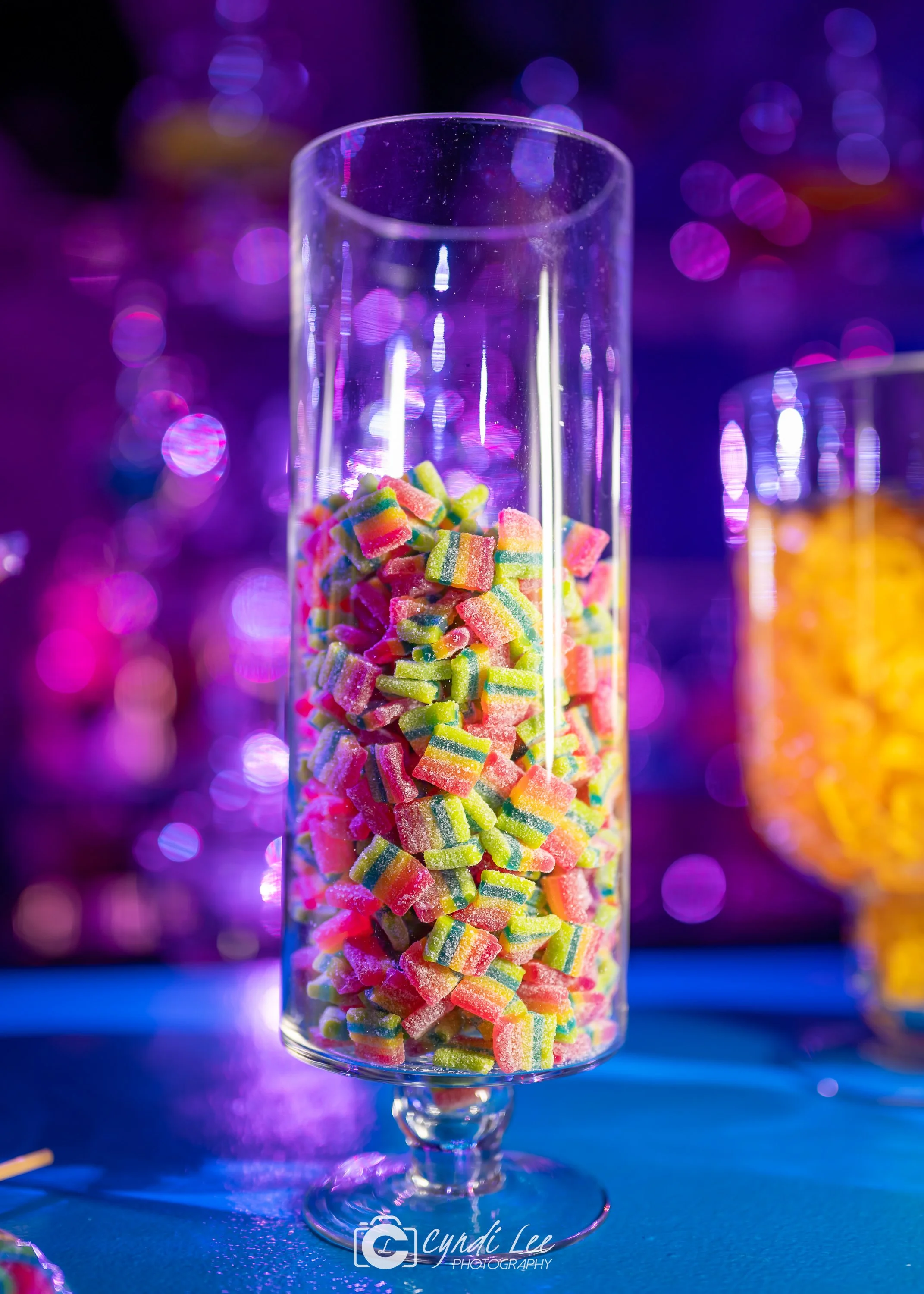 colorful candy in candy jar