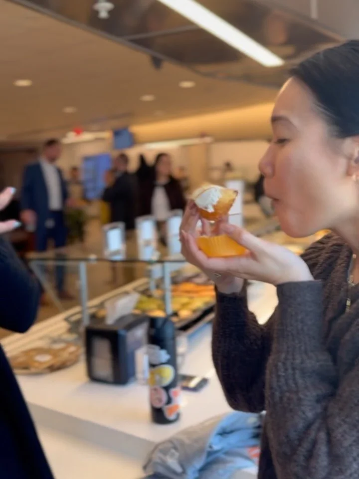 Big congrats to Briana &amp; Mani &mdash; the masterminds behind our Quincy Market donut

Not only did they create a wicked good donut&hellip;
they just earned lifelong bragging rights and the exclusive:

&ldquo;Ask Me About My Mass Hole&rdquo; t-shi