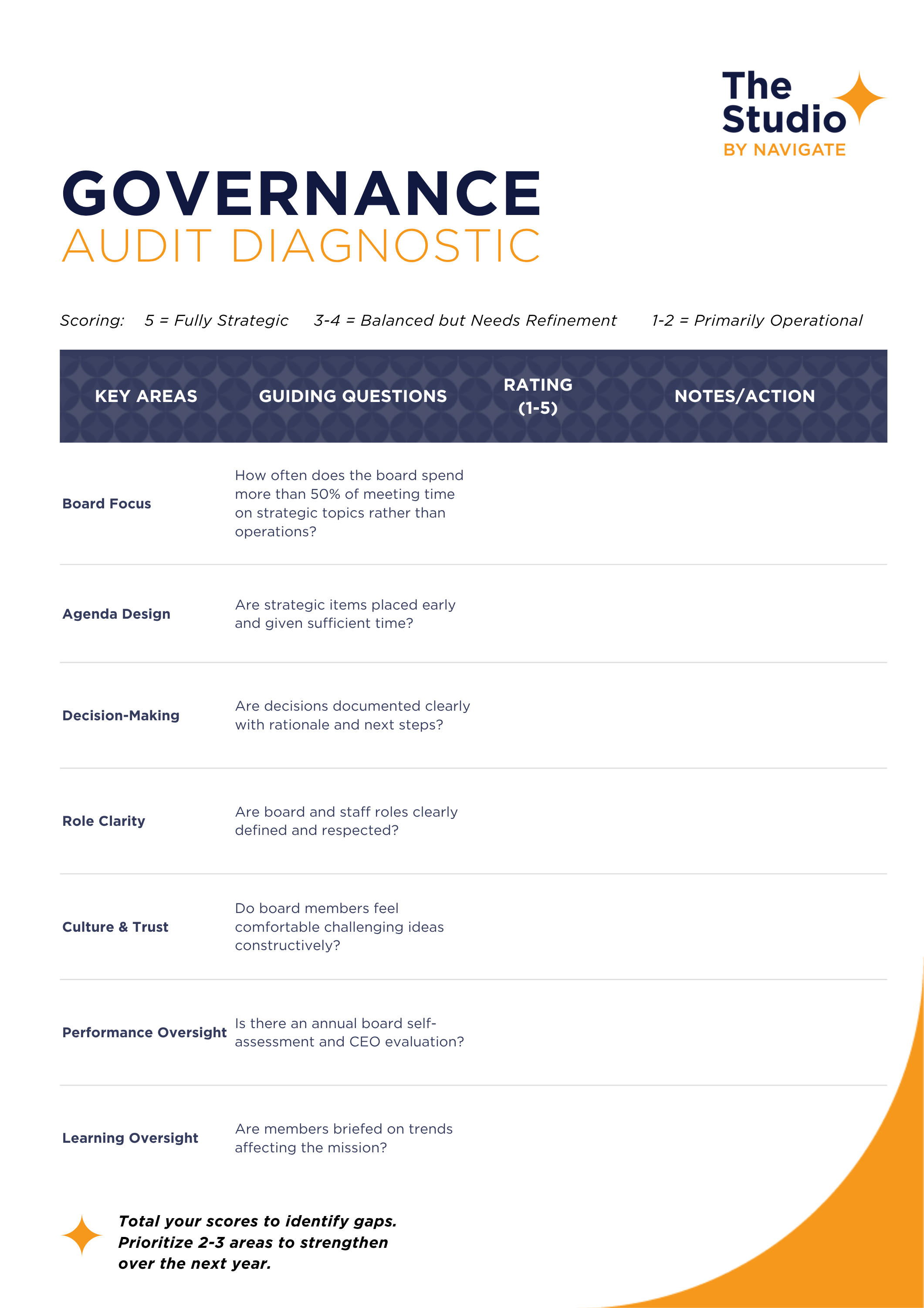Governance Audit Diagnostic