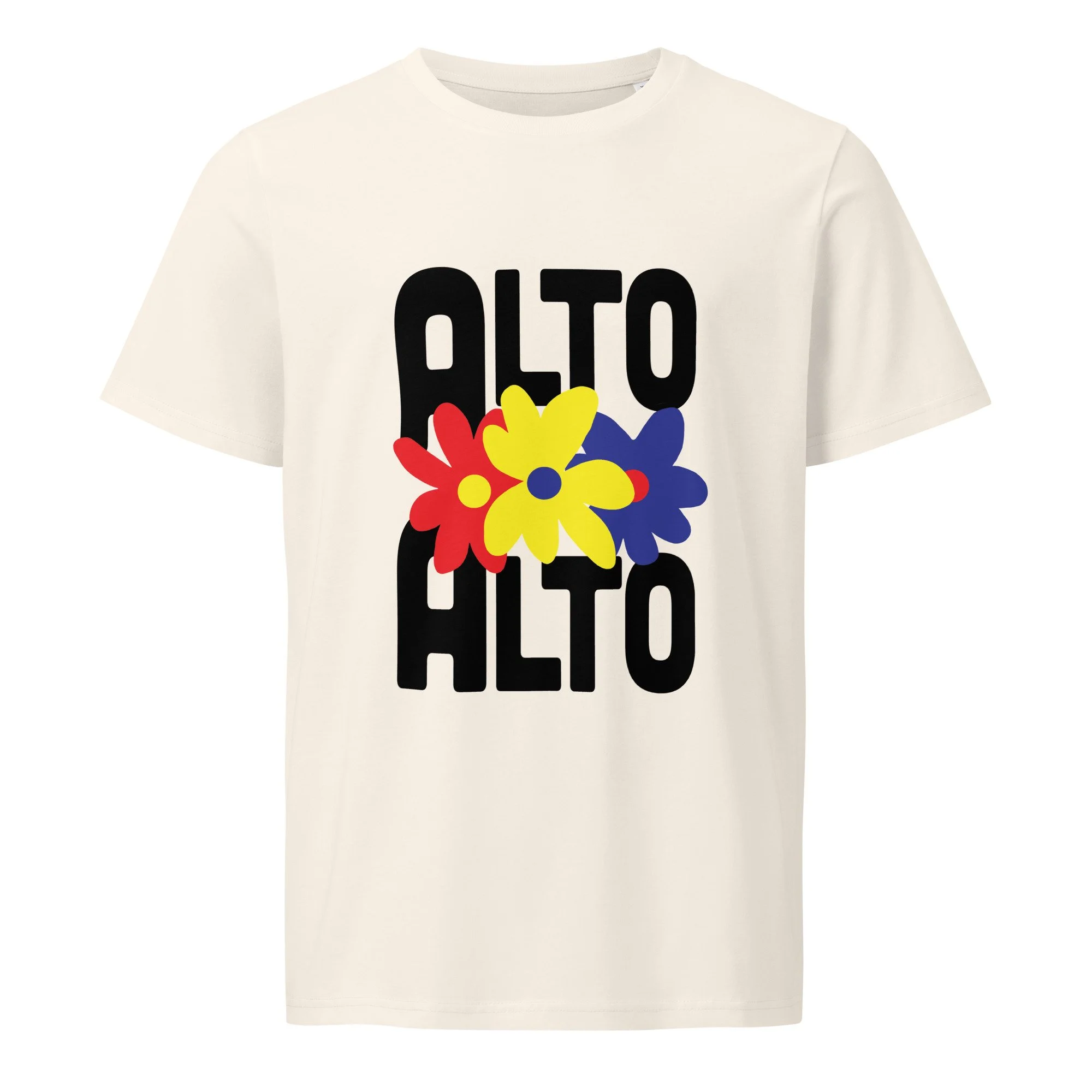 Flowers T-shirt Vintage White