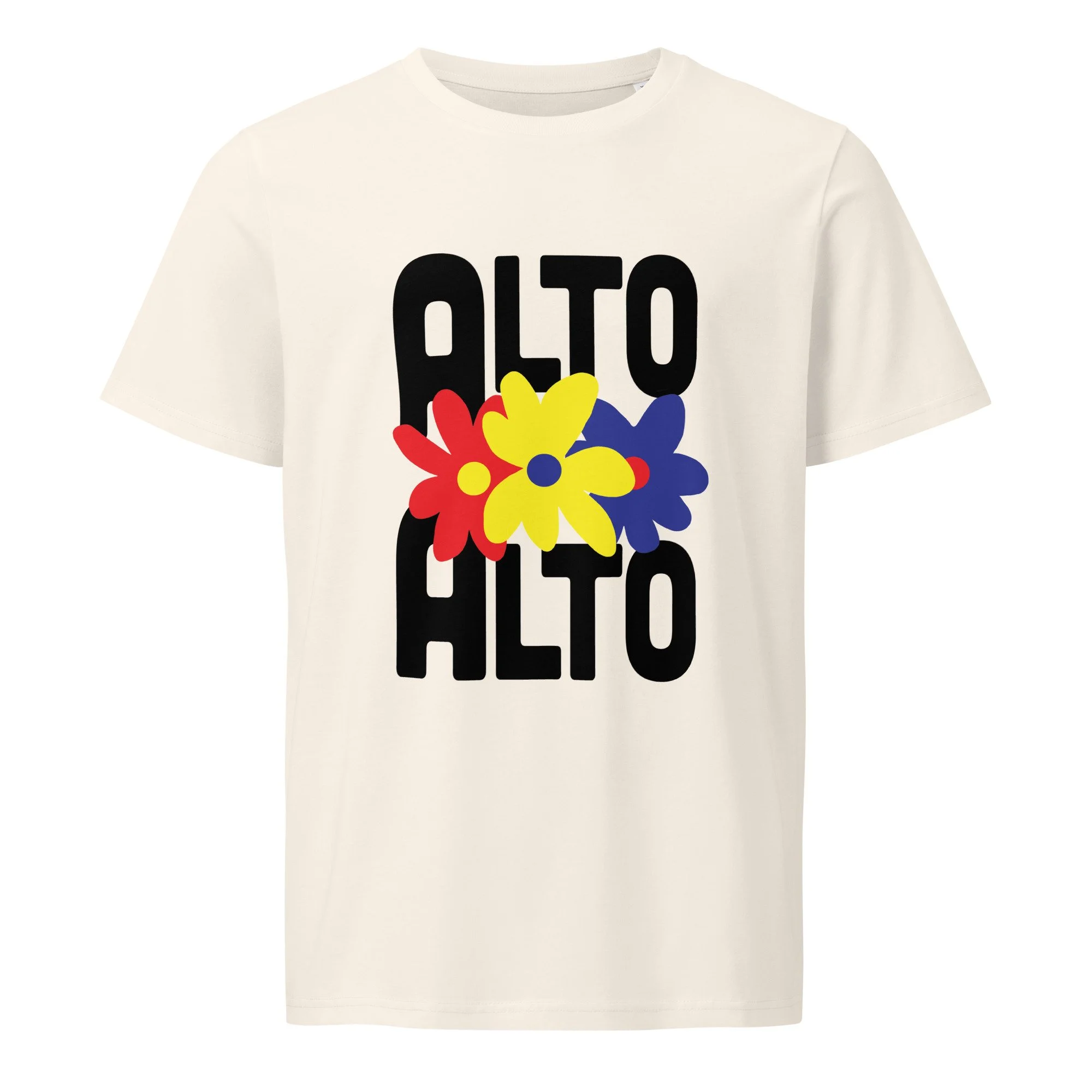 Flowers T-shirt Vintage White