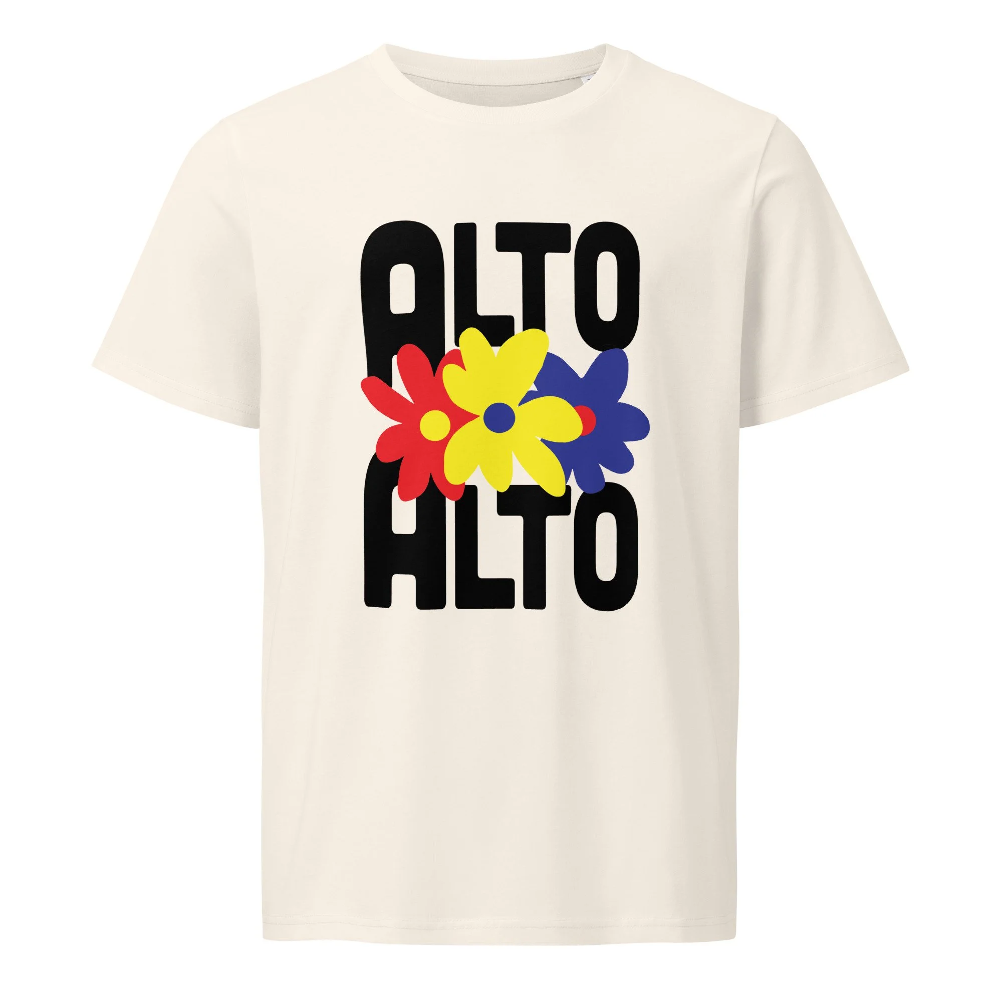 Flowers T-shirt Vintage White