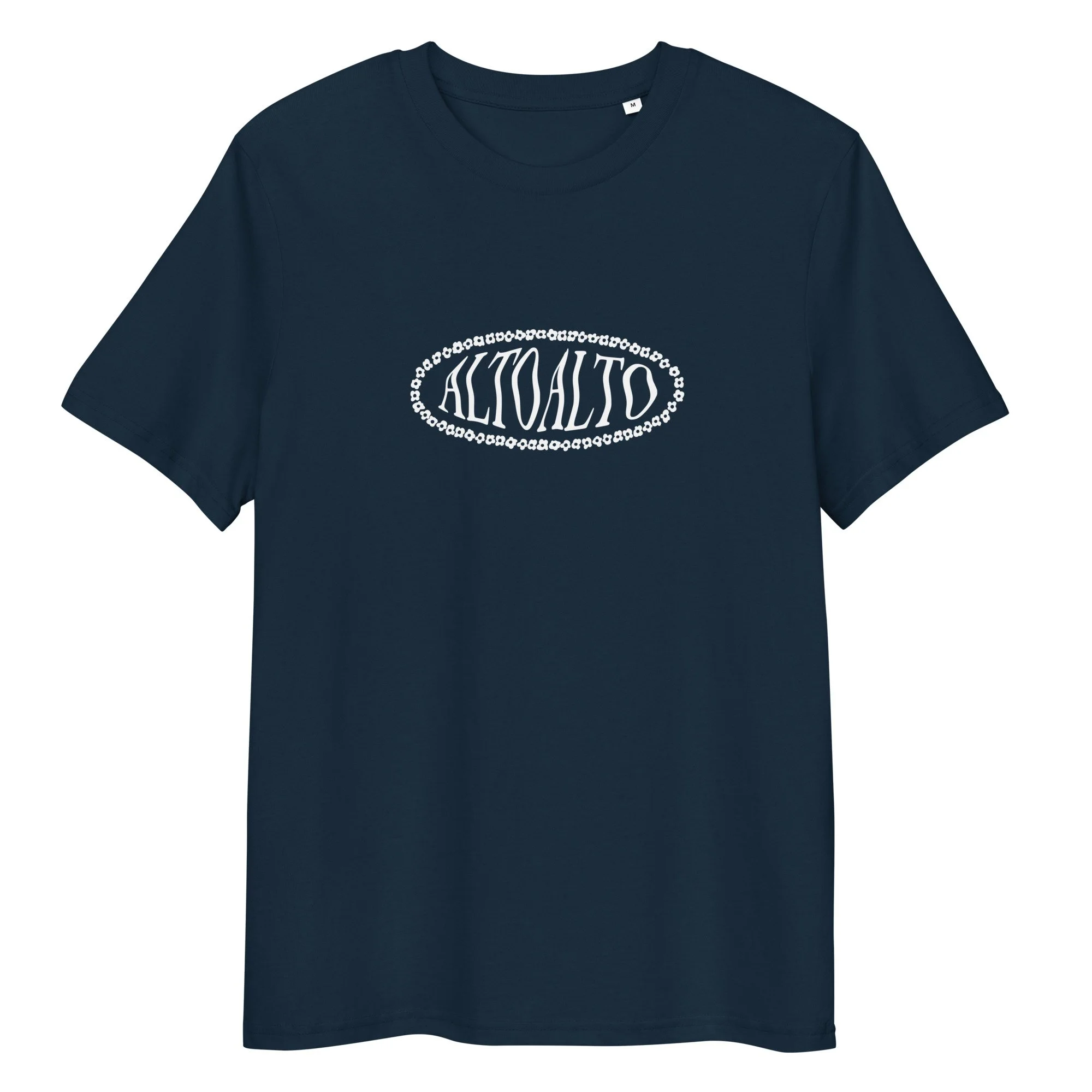 Alto Alto Wavy Logo Navy T-shirt